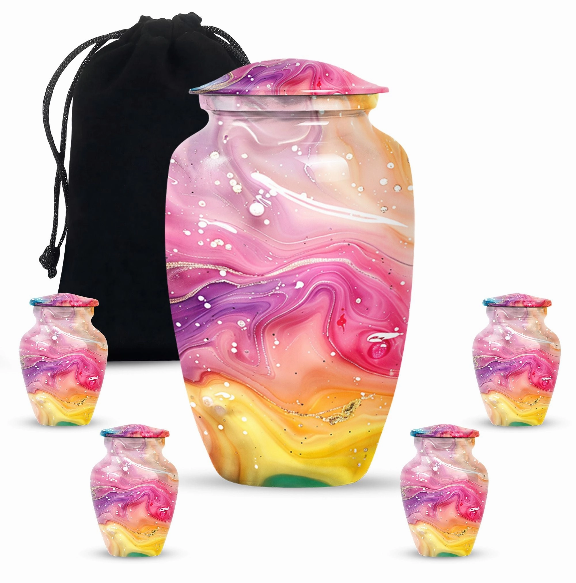 Classic Abstract Urn: Cremation Accessory for Cherished Mom