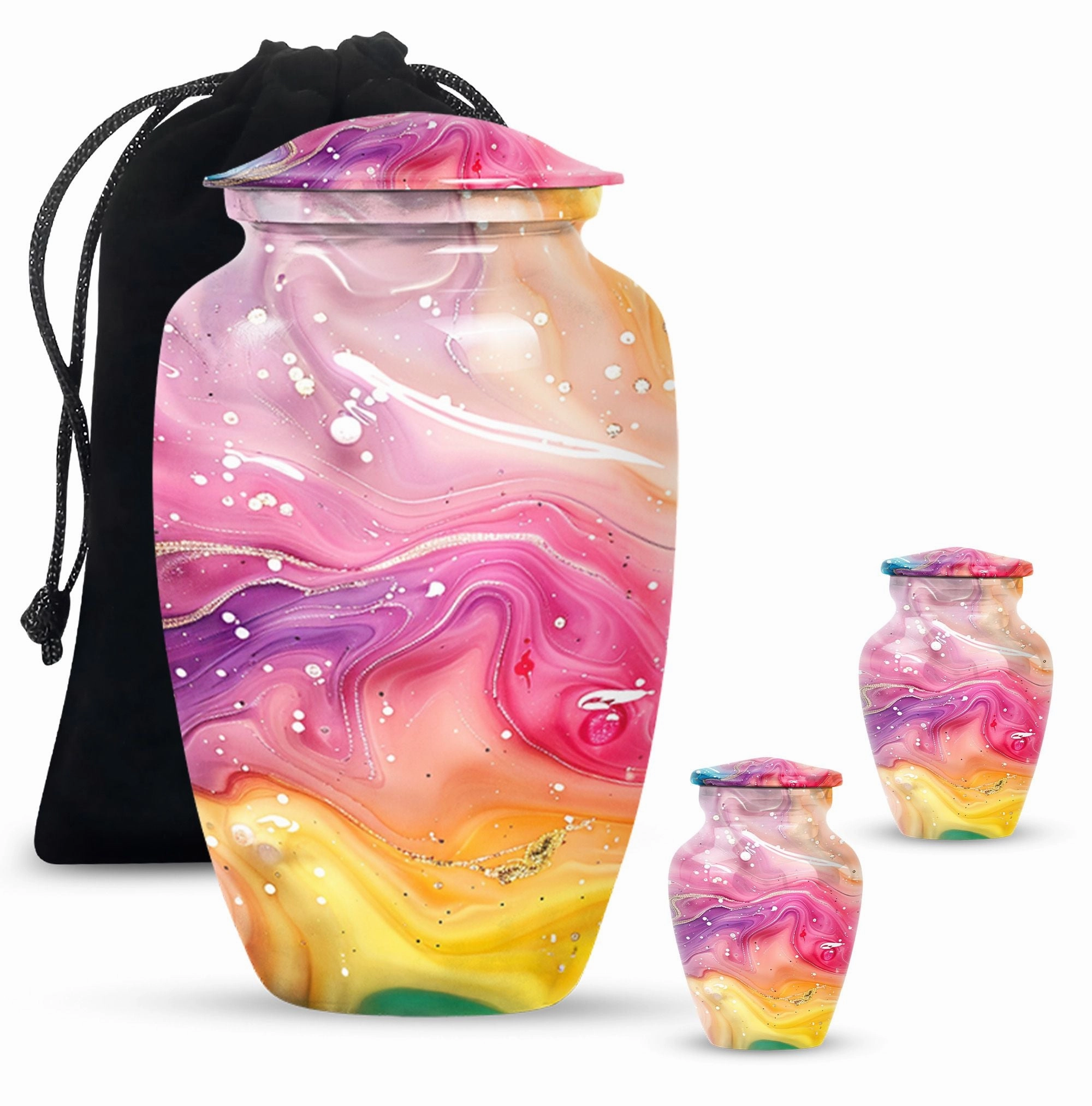 Classic Abstract Urn: Cremation Accessory for Cherished Mom