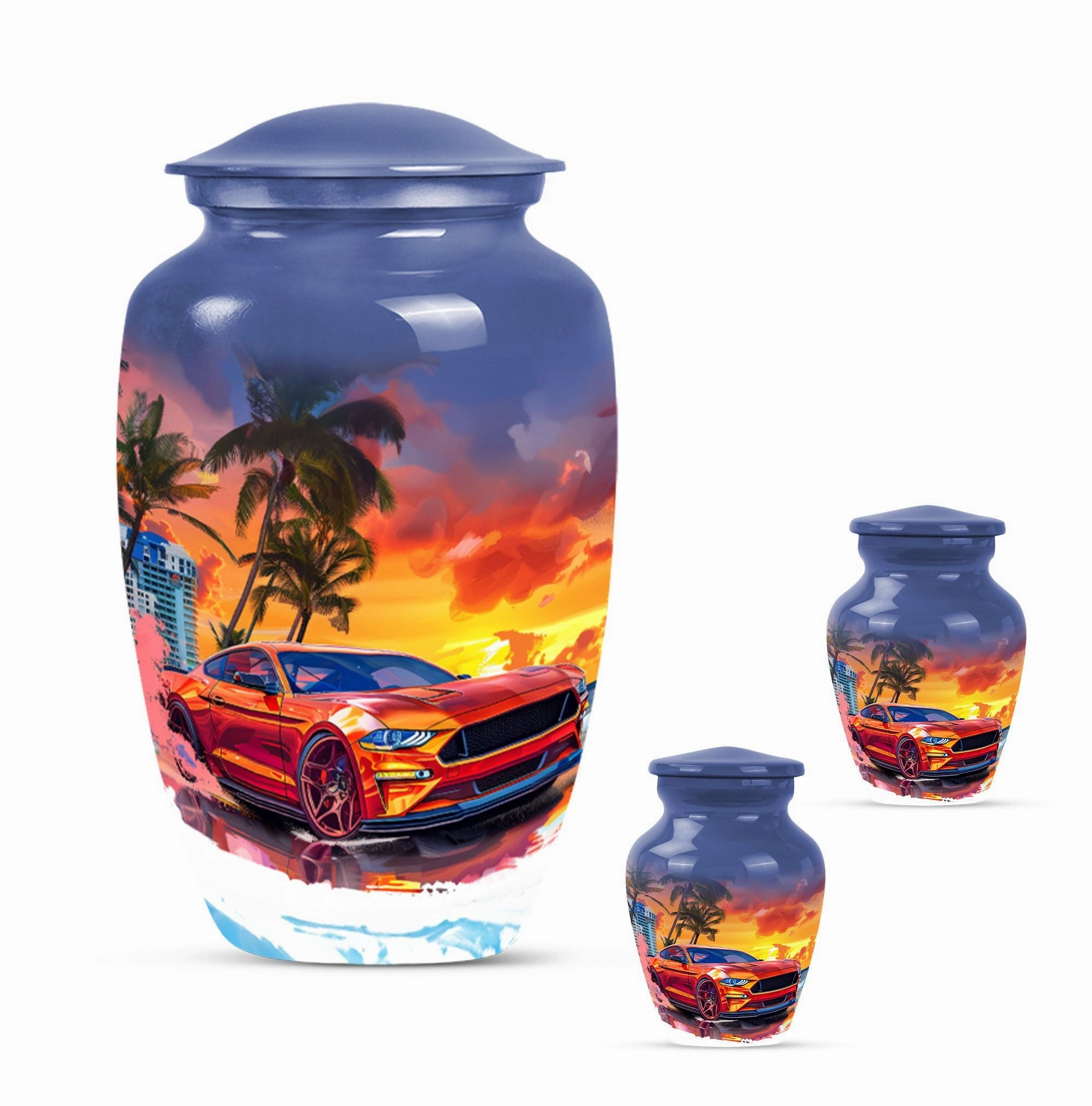 Classic Butterfly Cremation Adult Burial Car Urn for Memorials