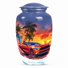 Classic Butterfly Cremation Adult Burial Car Urn for Memorials