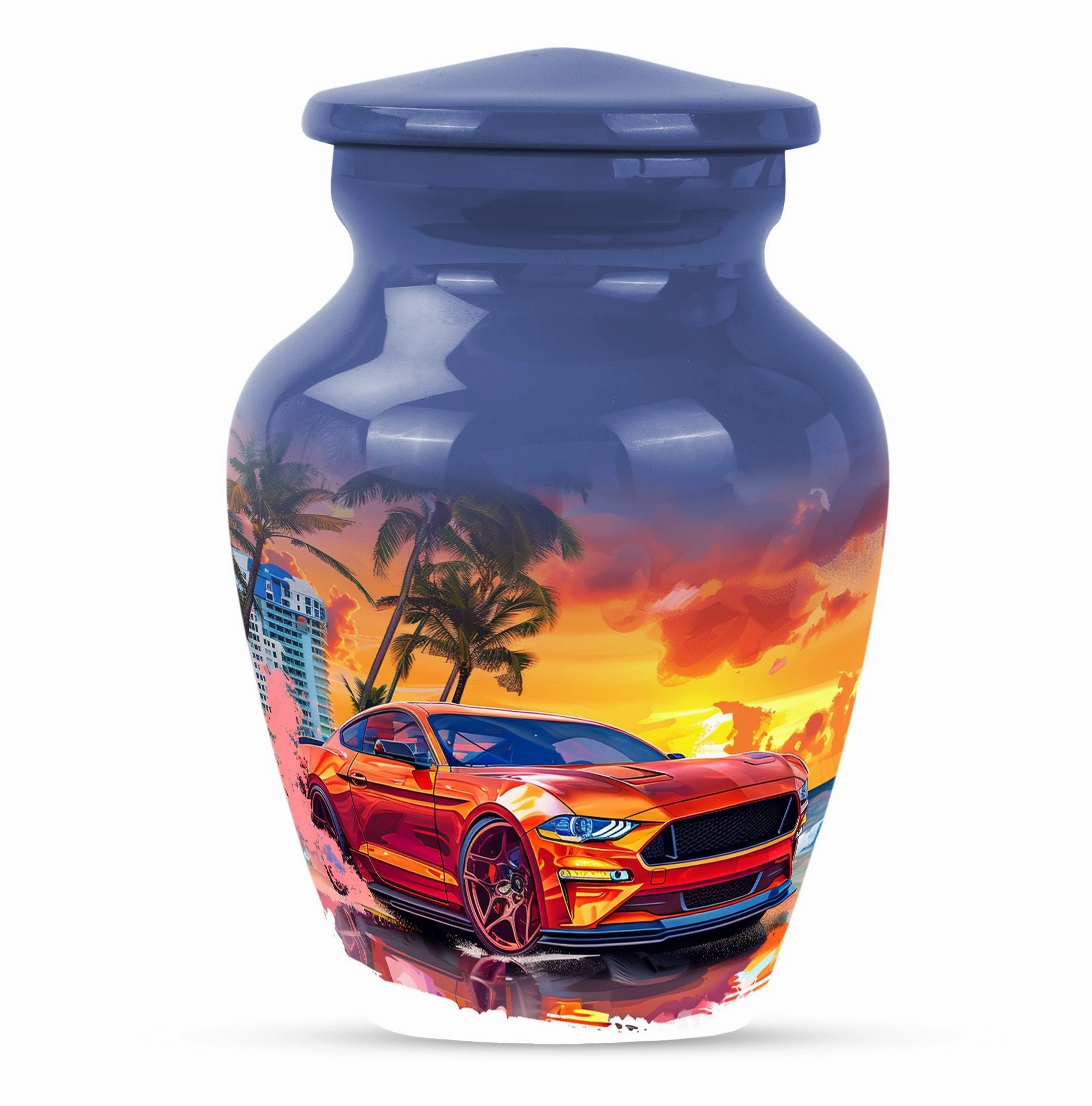 Classic Butterfly Cremation Adult Burial Car Urn for Memorials