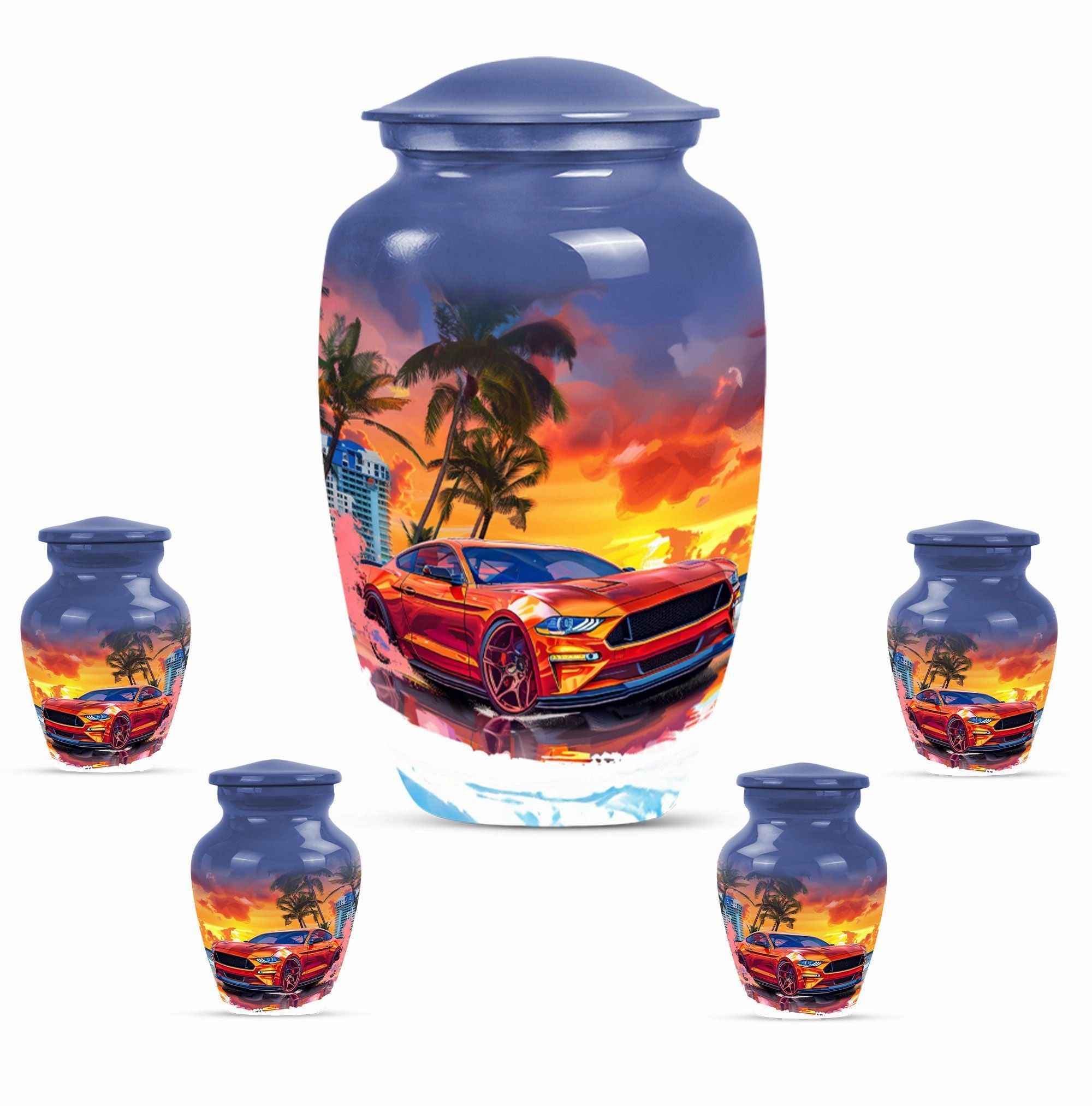 Classic Butterfly Cremation Adult Burial Car Urn for Memorials