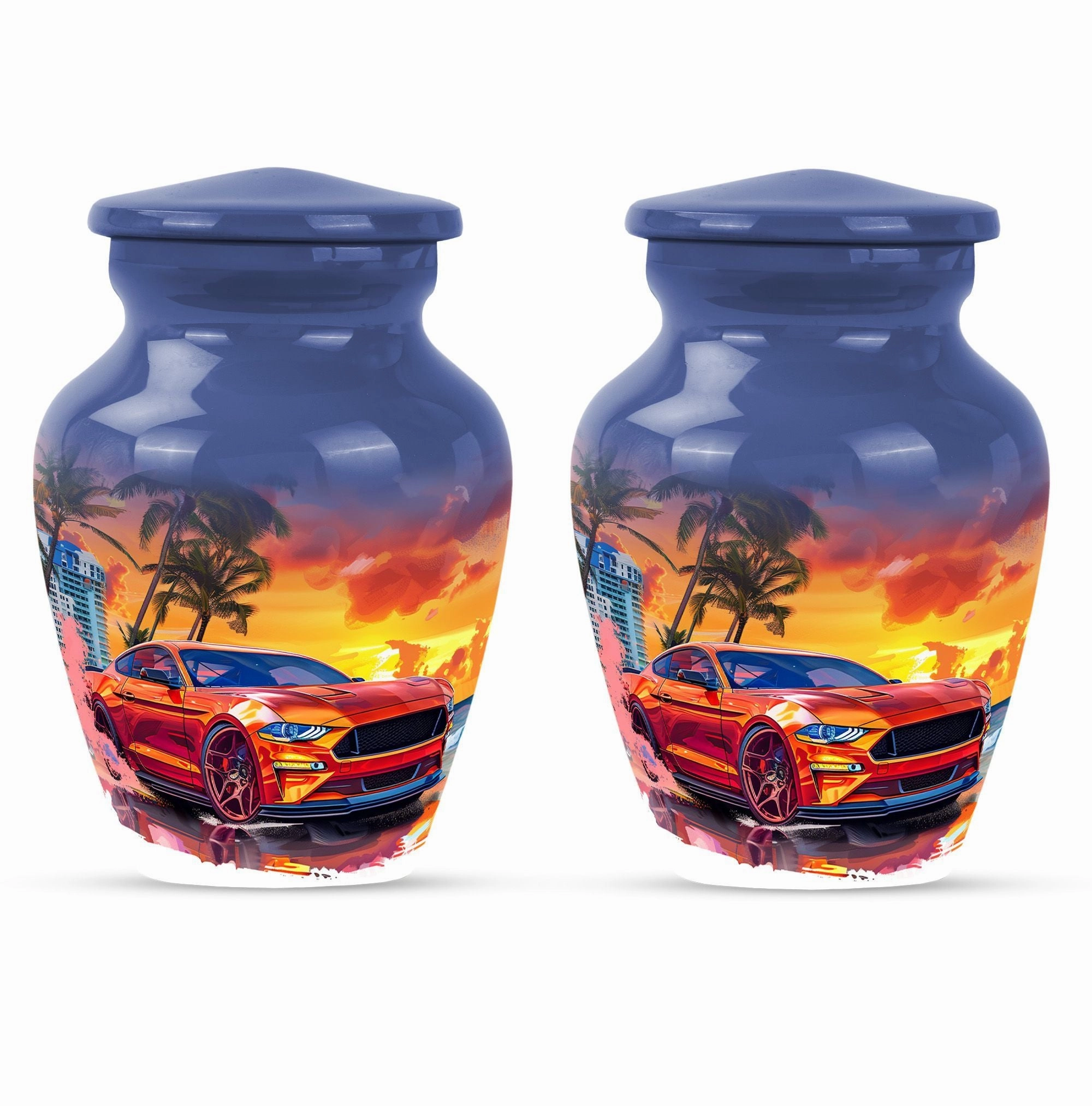 Classic Butterfly Cremation Adult Burial Car Urn for Memorials