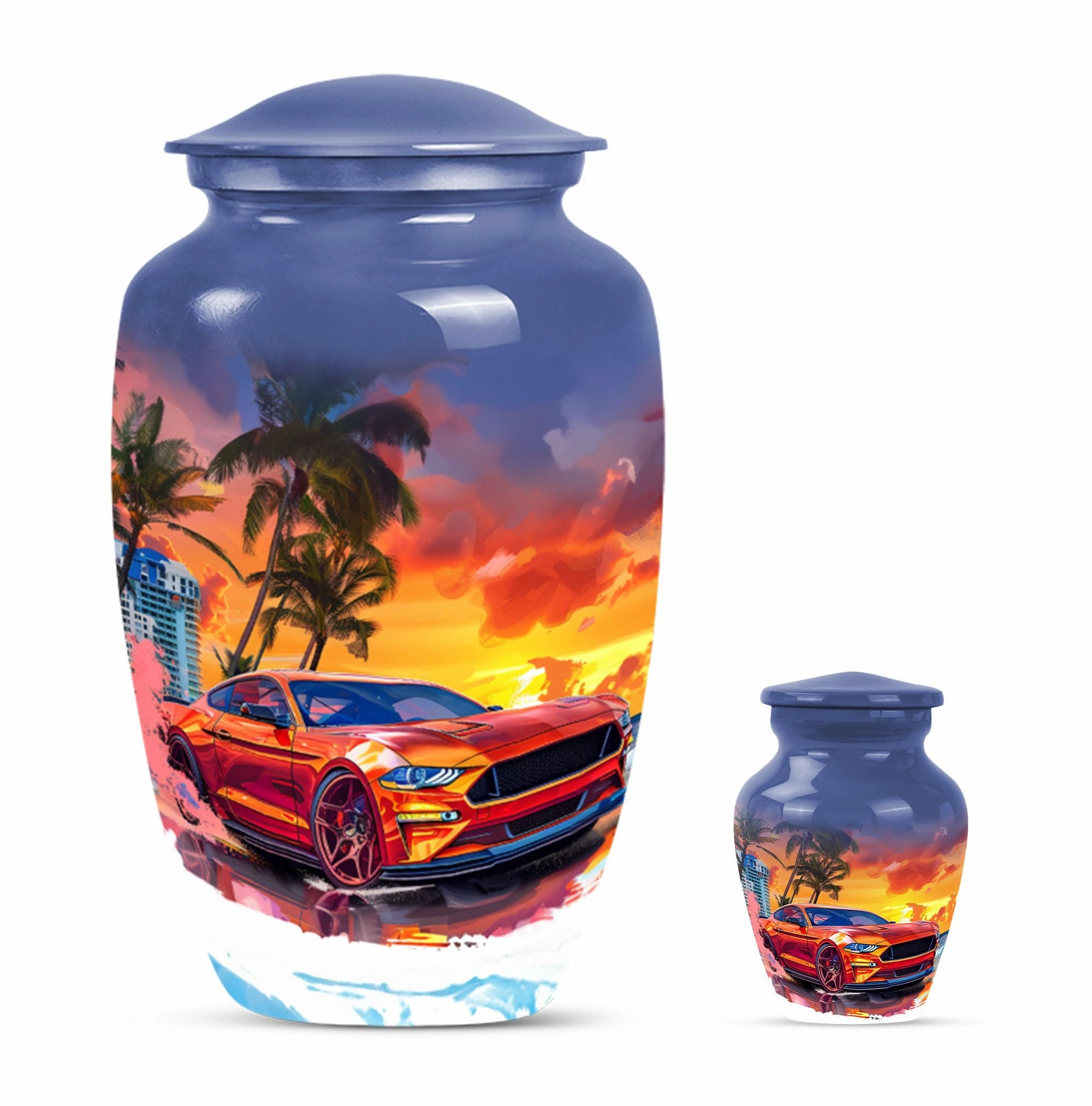 Classic Butterfly Cremation Adult Burial Car Urn for Memorials