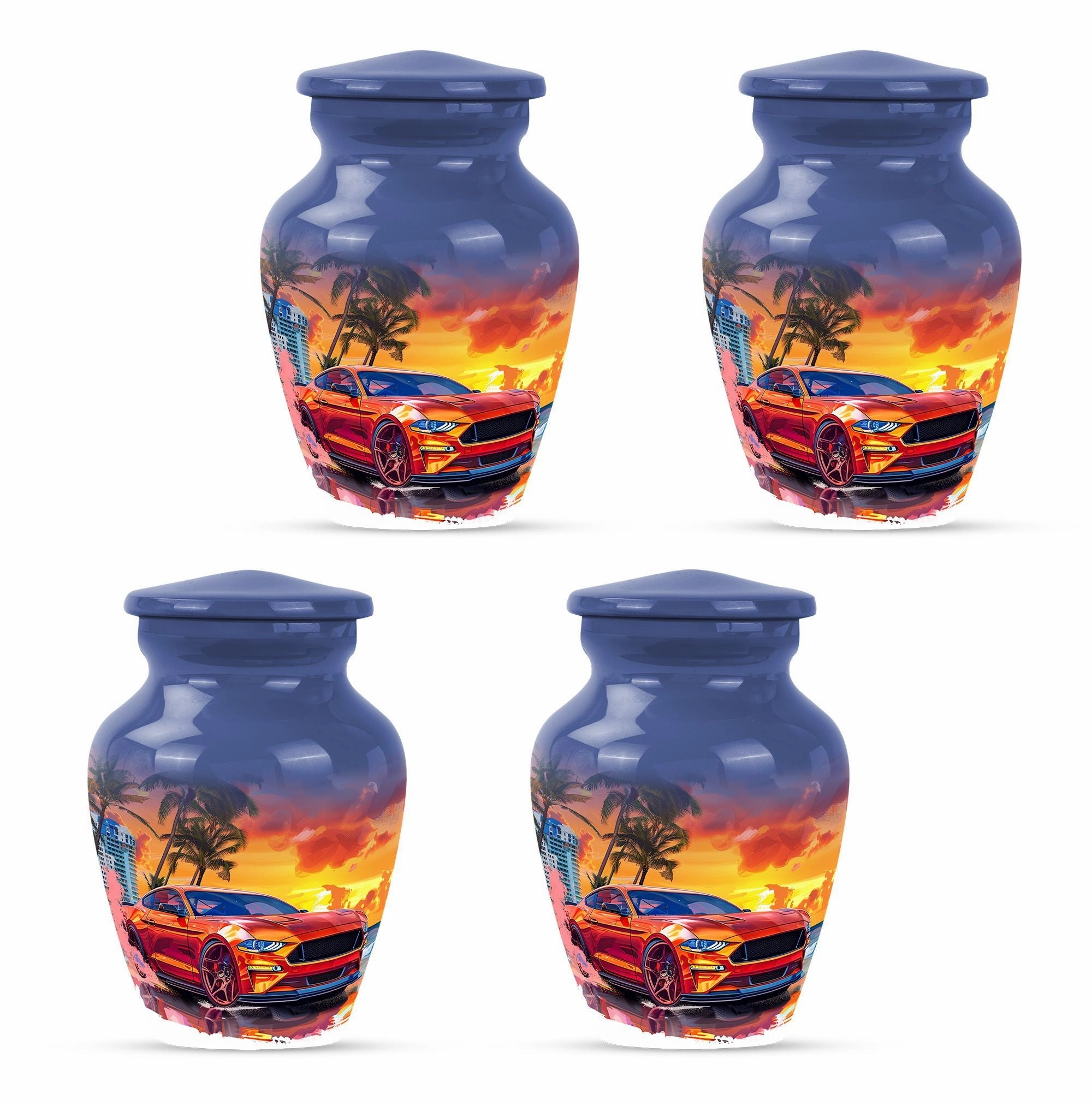 Classic Butterfly Cremation Adult Burial Car Urn for Memorials