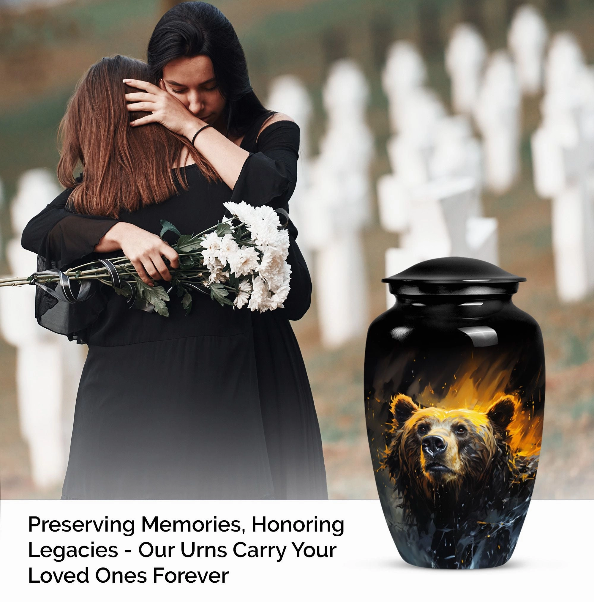 Comfort Homeward Bear Urn: Cremation Essential for Women