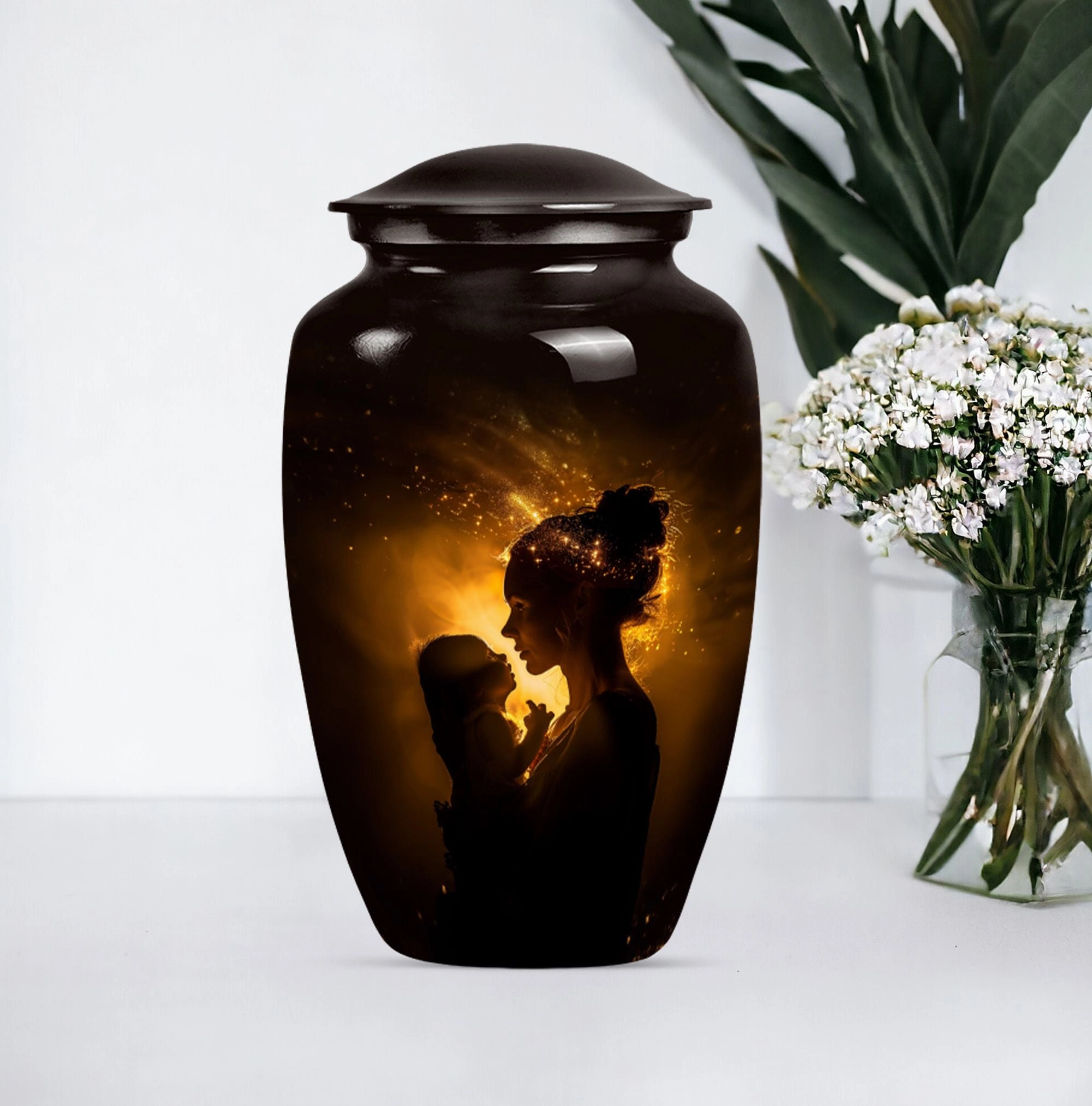 Commemorable Mother Love Urn and Tribute to Adult Male Dad