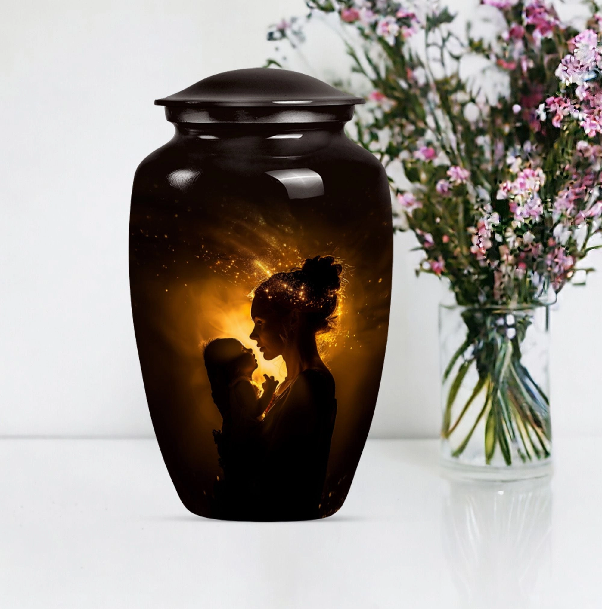 Commemorable Mother Love Urn and Tribute to Adult Male Dad