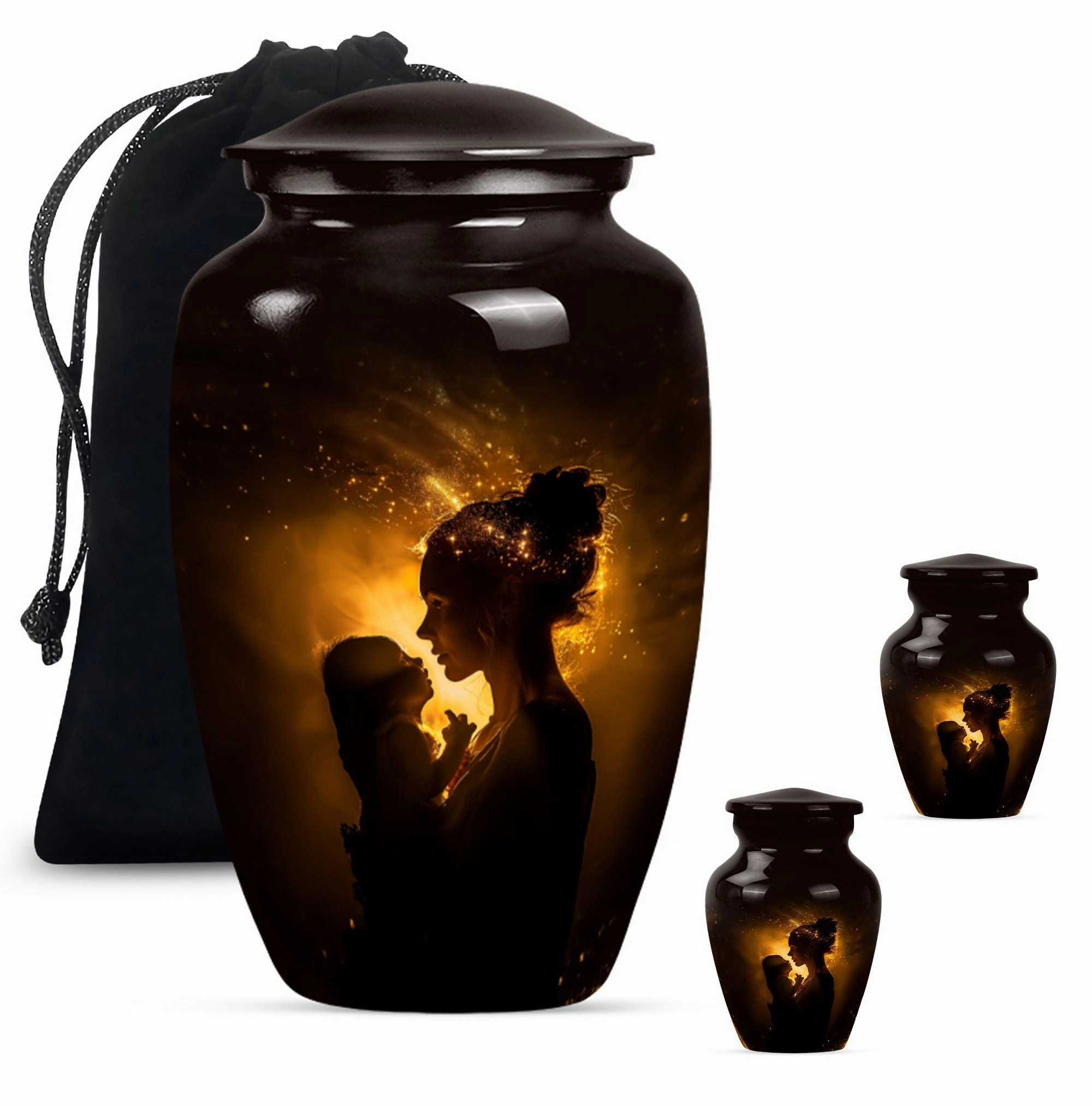 Commemorable Mother Love Urn and Tribute to Adult Male Dad