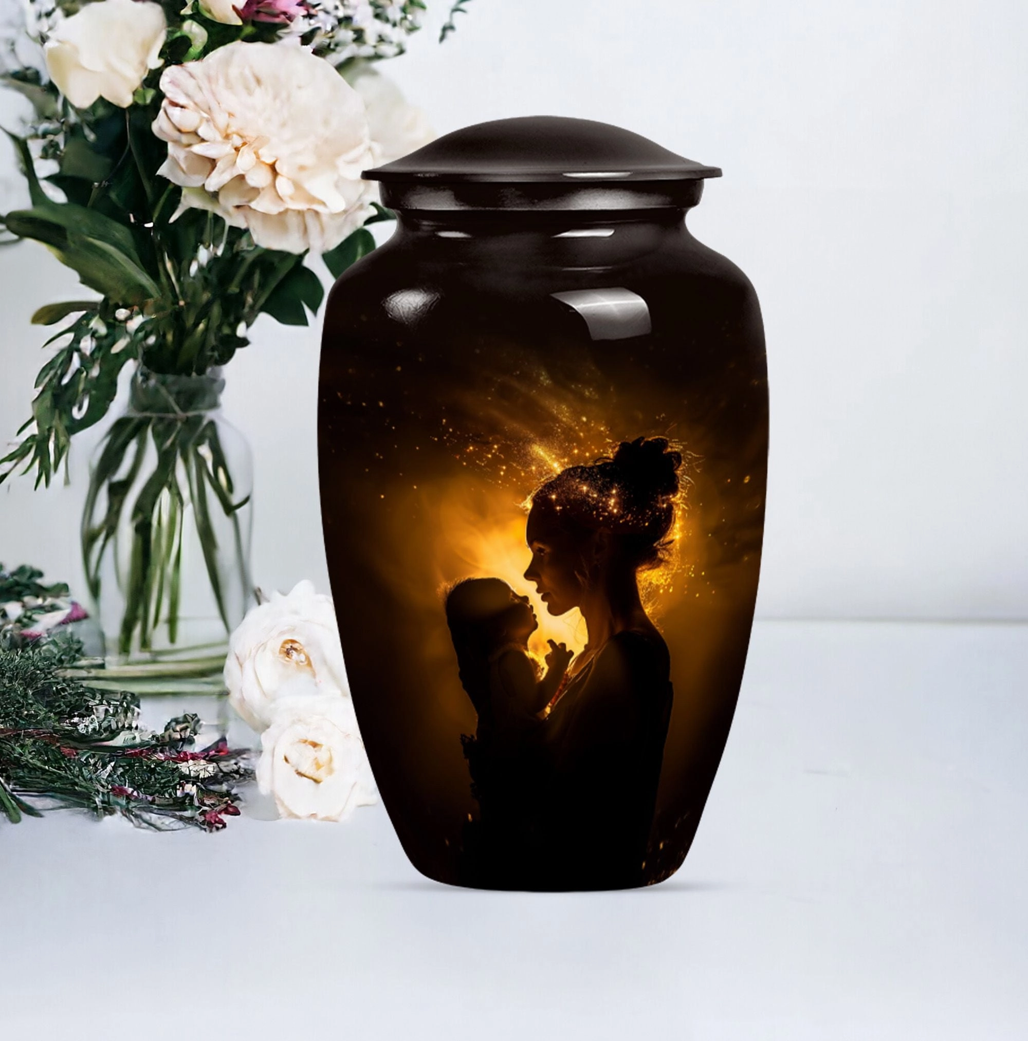 Commemorable Mother Love Urn and Tribute to Adult Male Dad