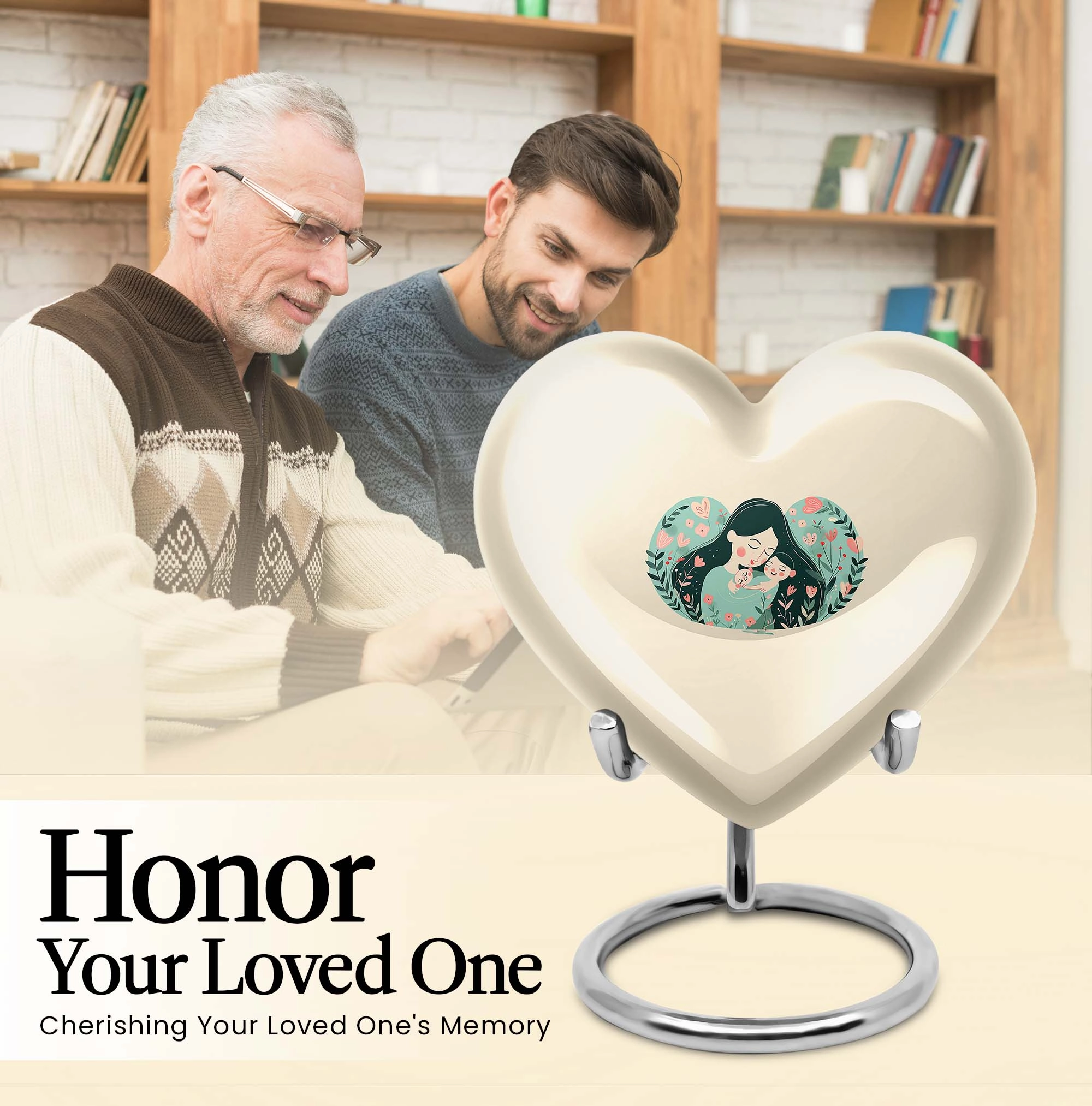 Commemoration  Superior Mother Urn and Memorial Adult Urn