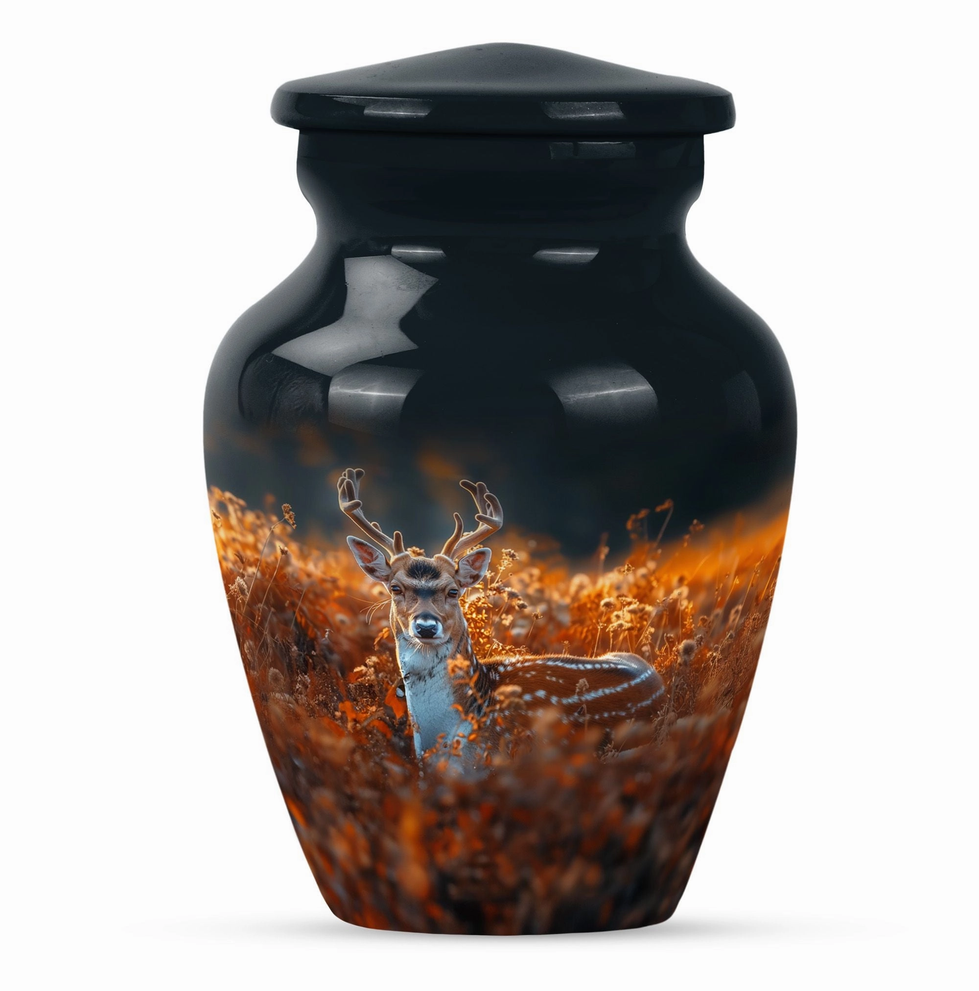 Commemorative Deer Urn: Human Ashes Keepsake for Ashes