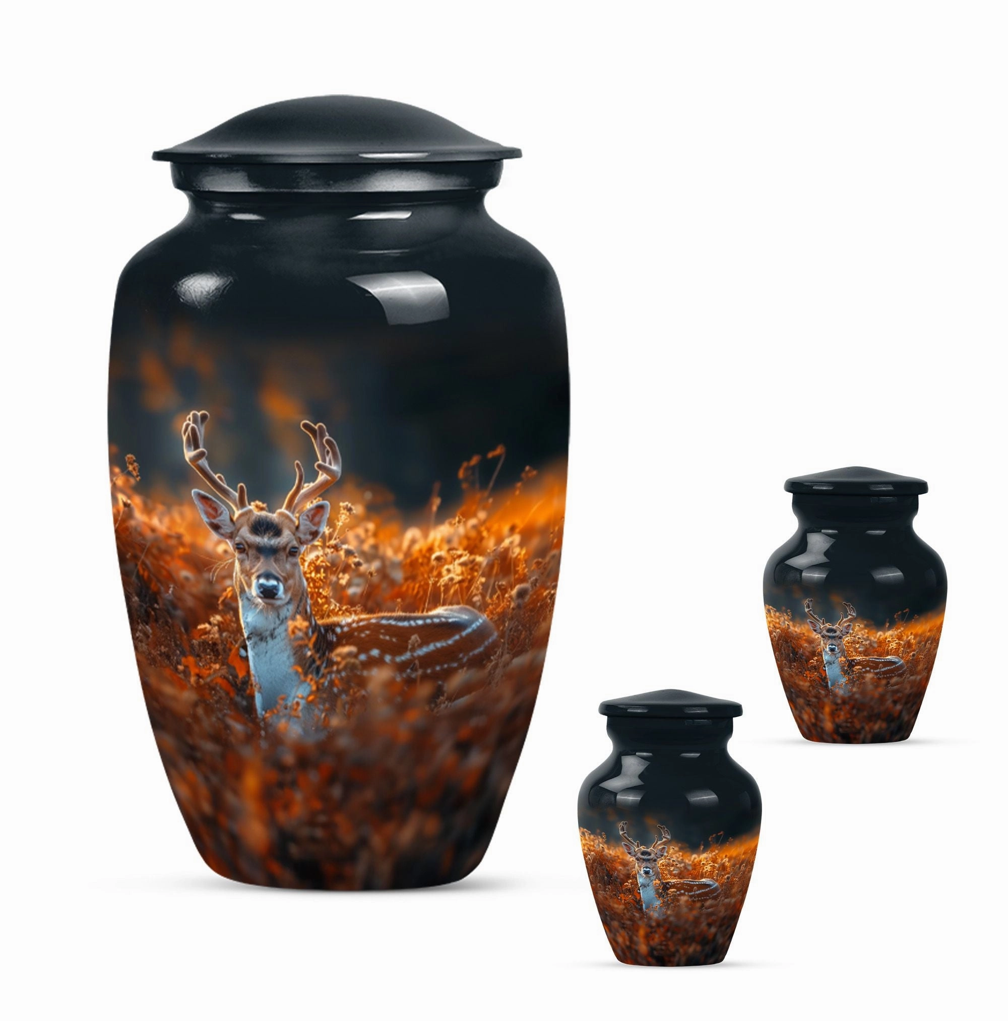 Commemorative Deer Urn: Human Ashes Keepsake for Ashes