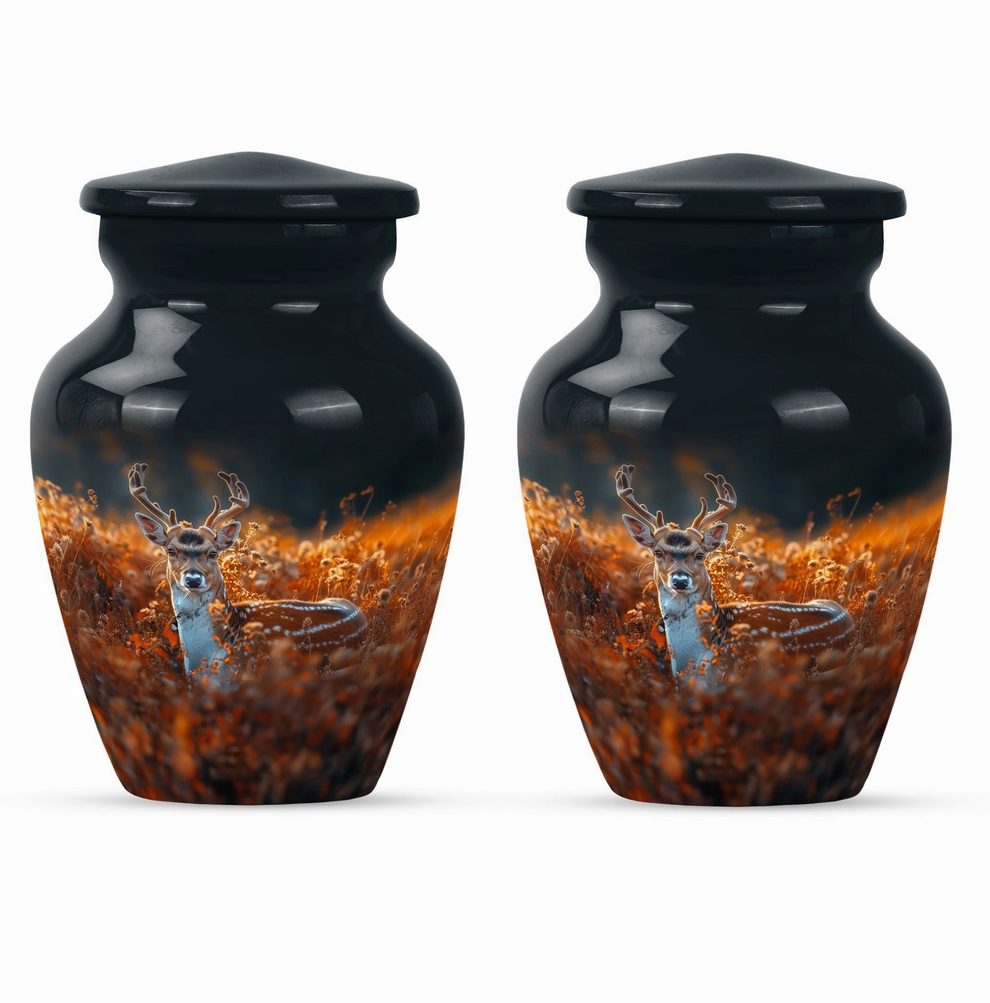 Commemorative Deer Urn: Human Ashes Keepsake for Ashes