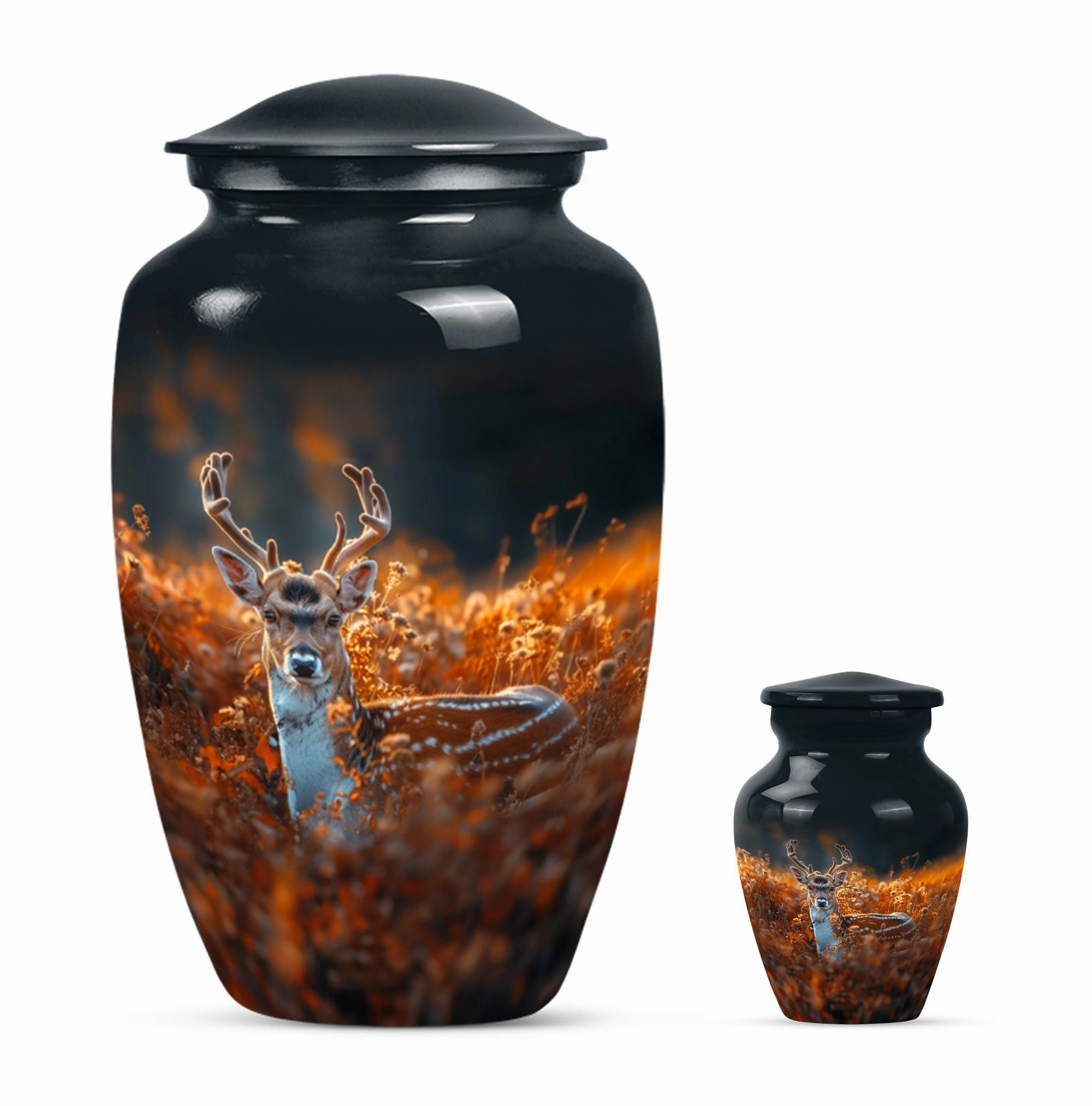 Commemorative Deer Urn: Human Ashes Keepsake for Ashes