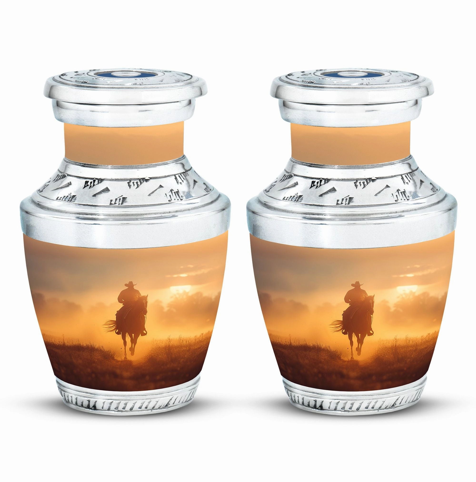Cowboy Cremation Adult Urns For Human Ashes Women Memorial & Funeral Urn