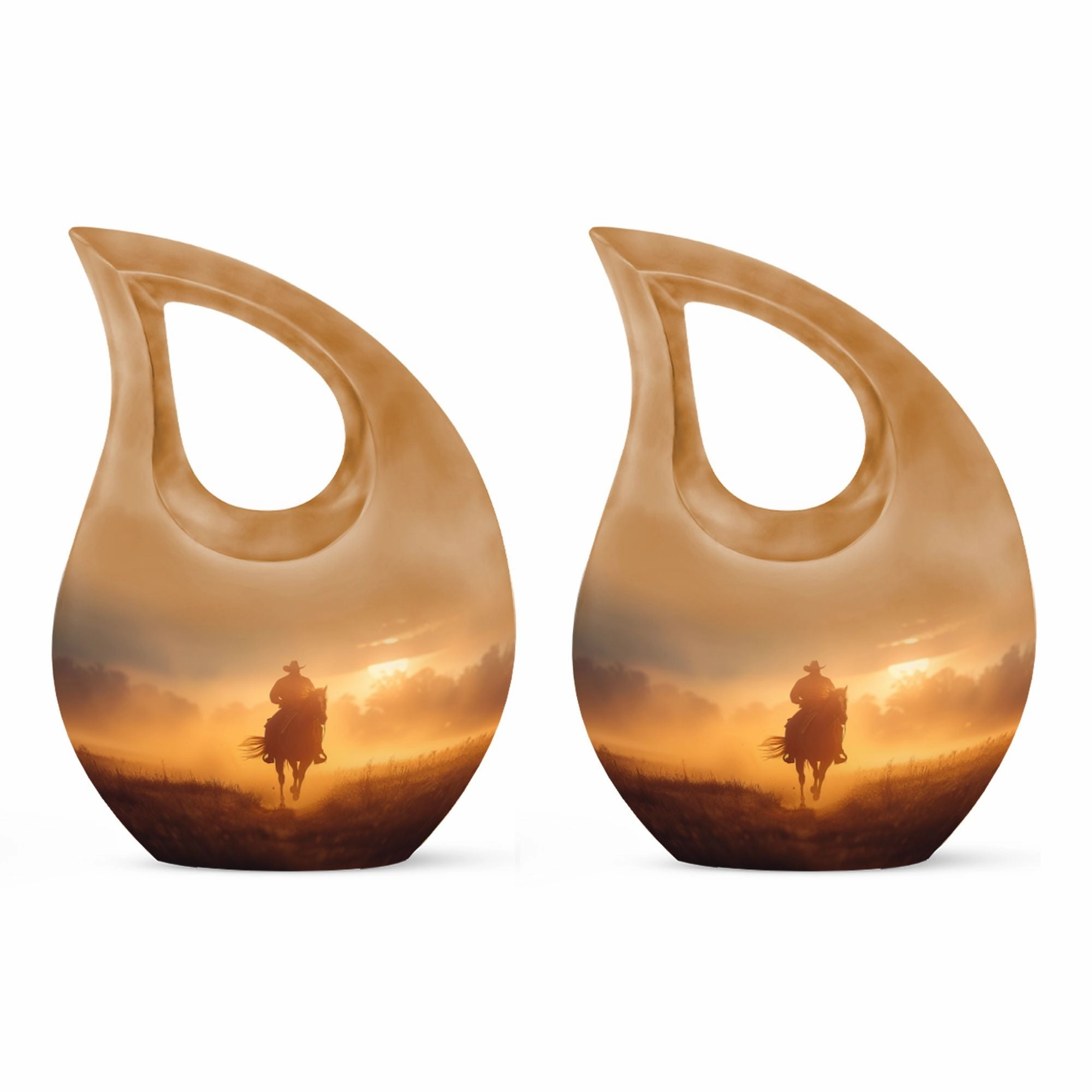 Cowboy Cremation Adult Urns For Human Ashes Women Memorial & Funeral Urn