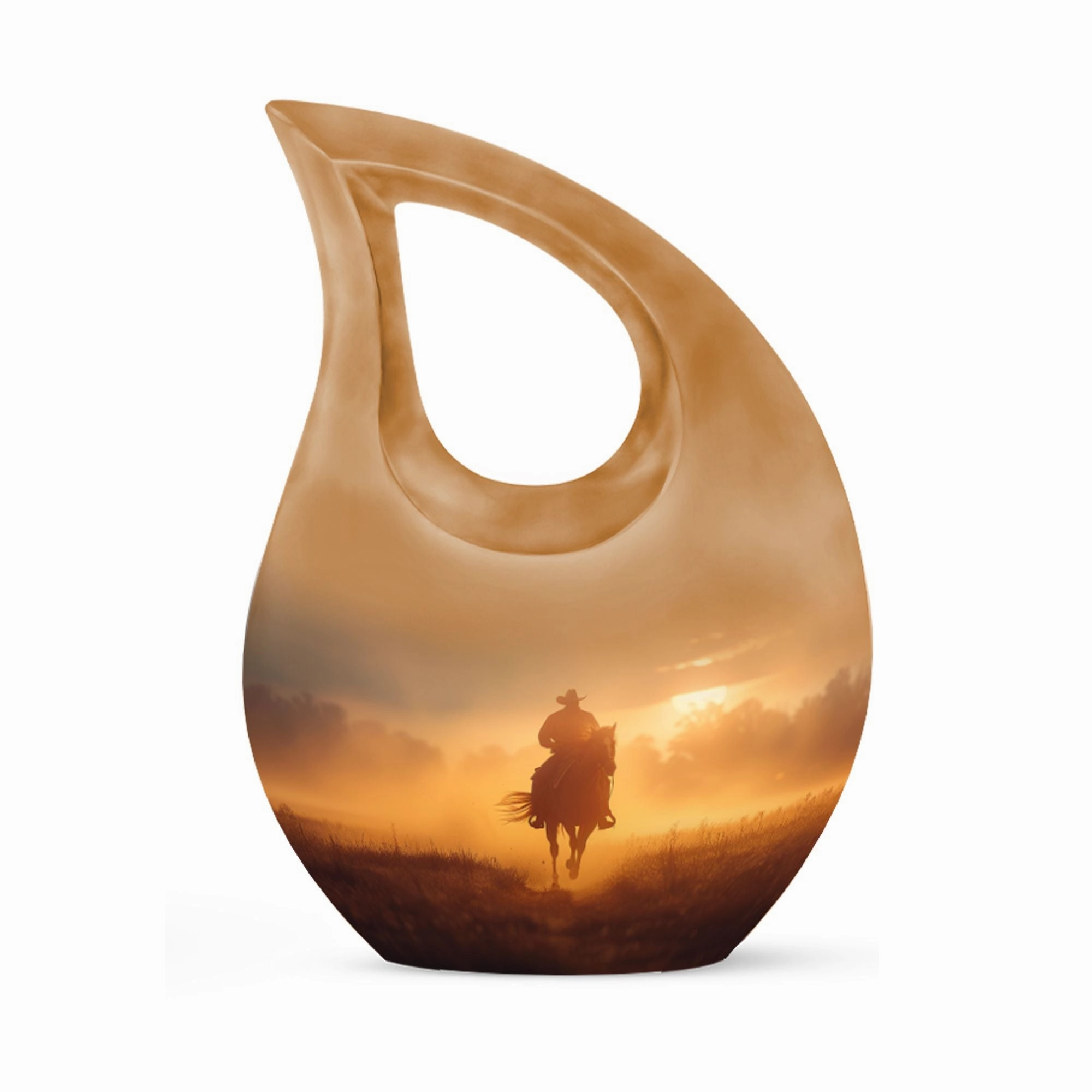 Cowboy Cremation Adult Urns For Human Ashes Women Memorial & Funeral Urn
