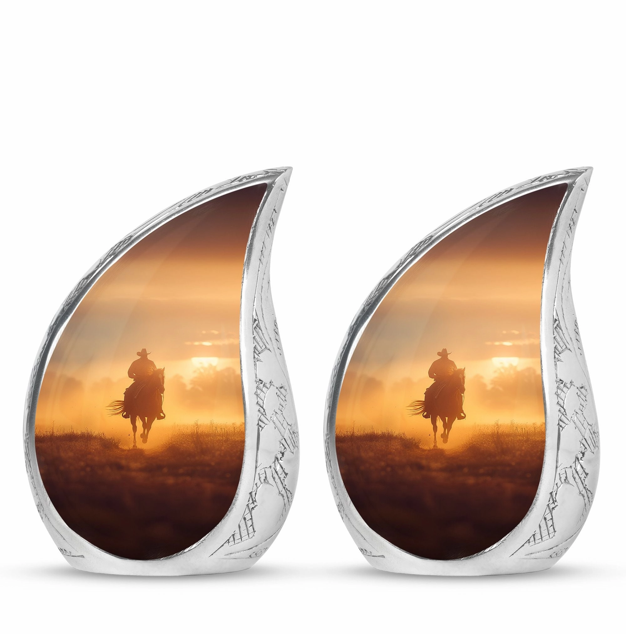 Cowboy Cremation Adult Urns For Human Ashes Women Memorial & Funeral Urn