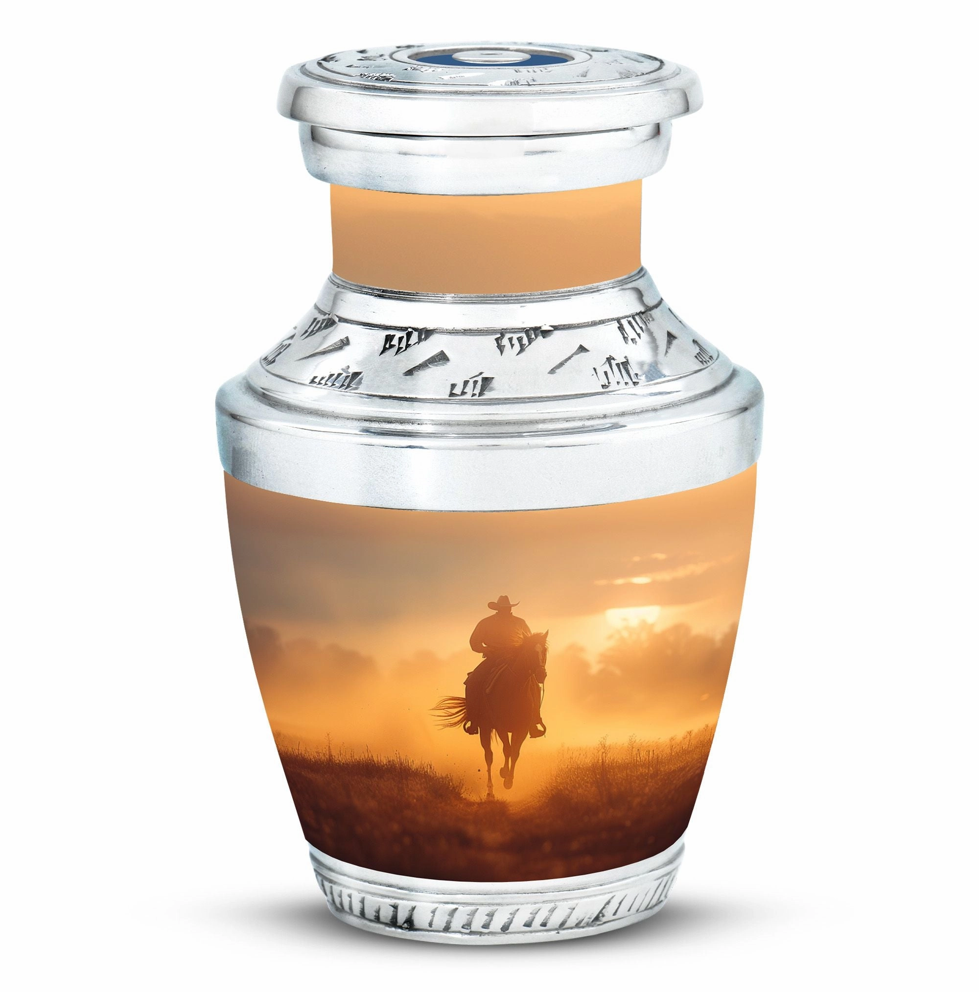 Cowboy Cremation Adult Urns For Human Ashes Women Memorial & Funeral Urn