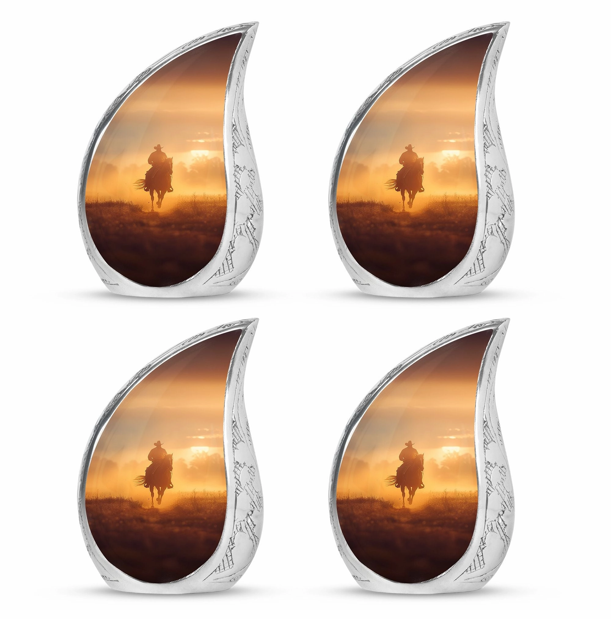 Cowboy Cremation Adult Urns For Human Ashes Women Memorial & Funeral Urn