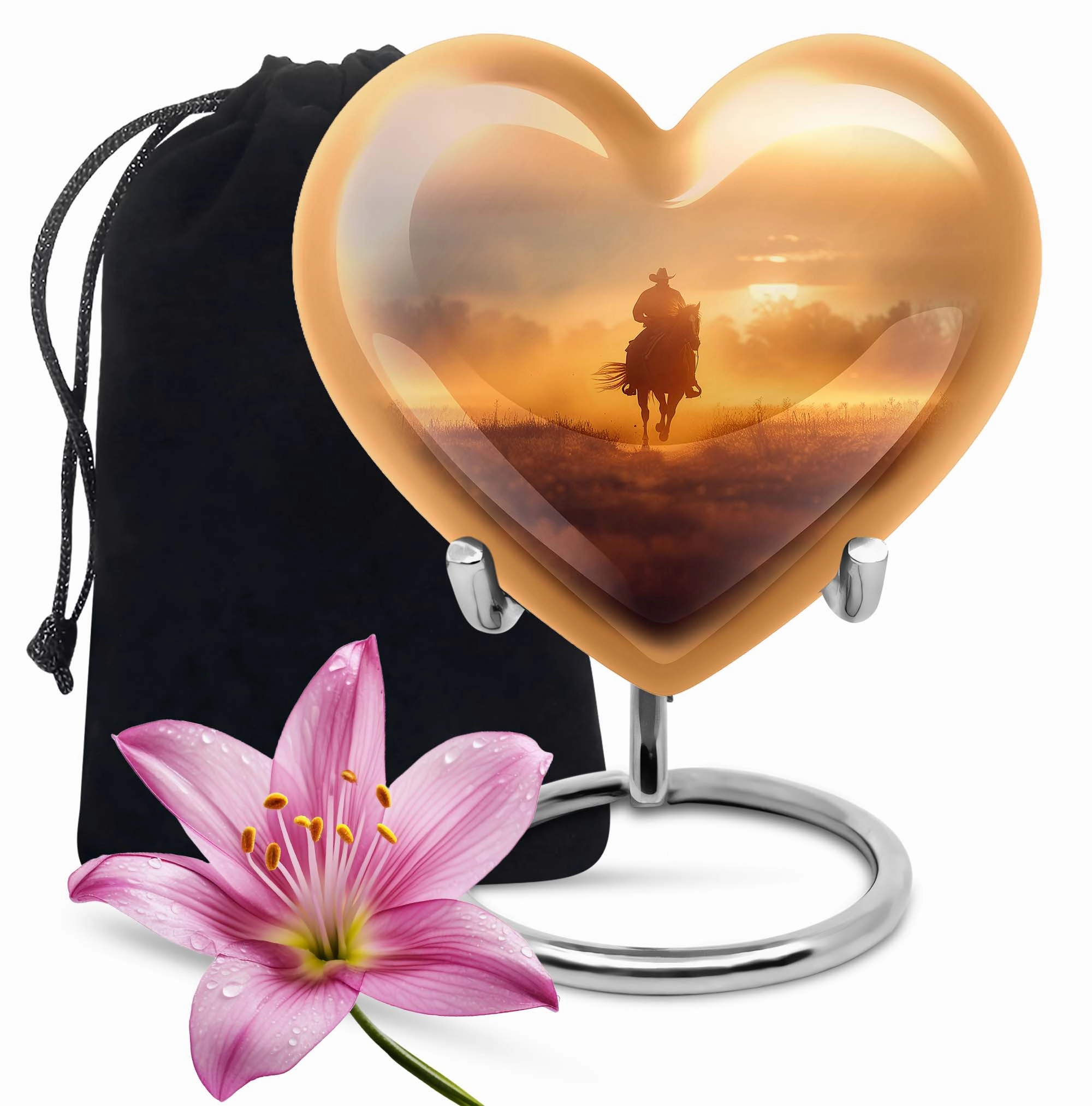 Cowboy Cremation Adult Urns For Human Ashes Women Memorial & Funeral Urn