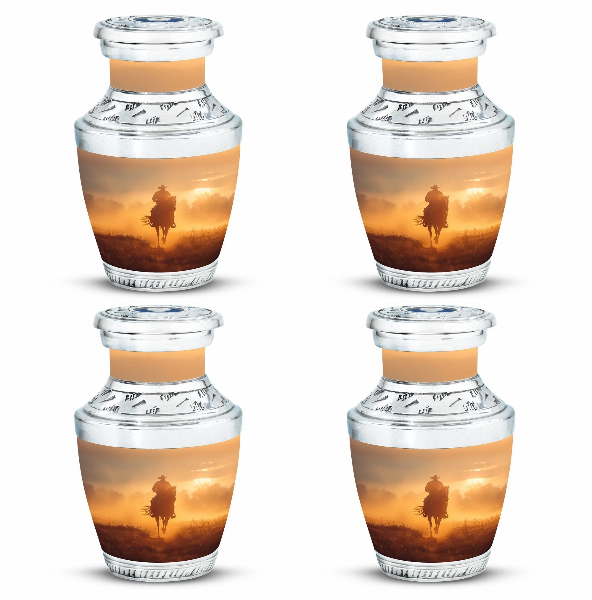 Cowboy Cremation Adult Urns For Human Ashes Women Memorial & Funeral Urn