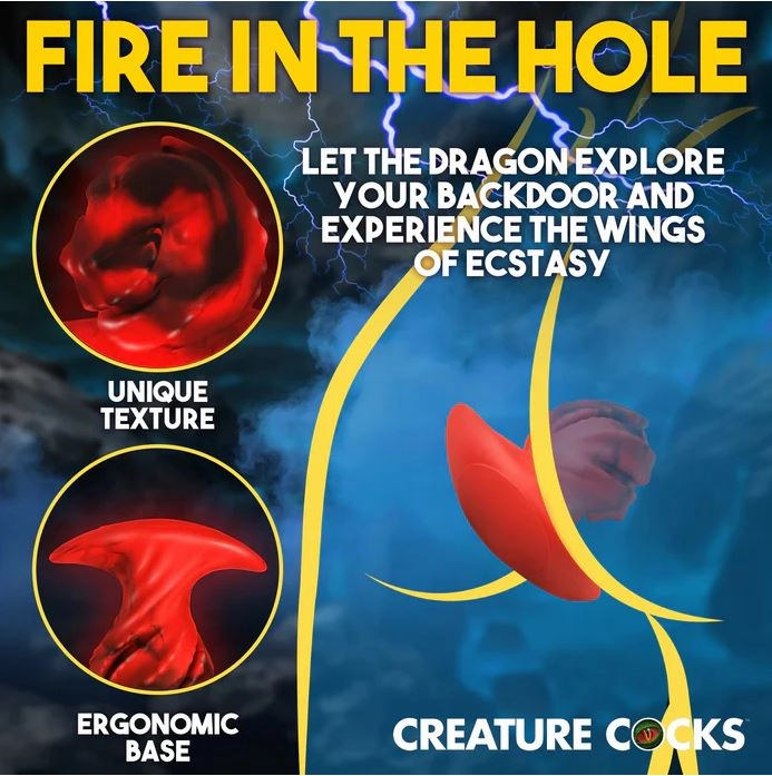Creature Cocks Dragonspawn Silicone Butt Plug - Medium