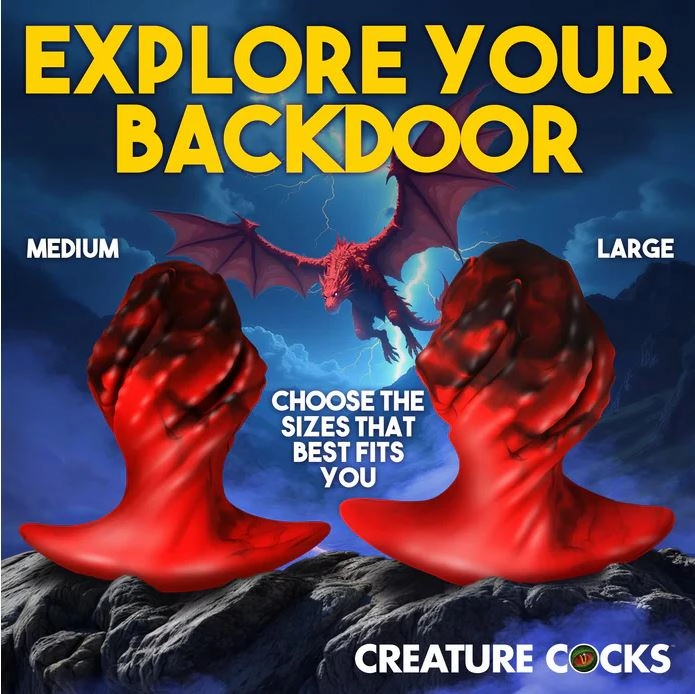 Creature Cocks Dragonspawn Silicone Butt Plug - Medium