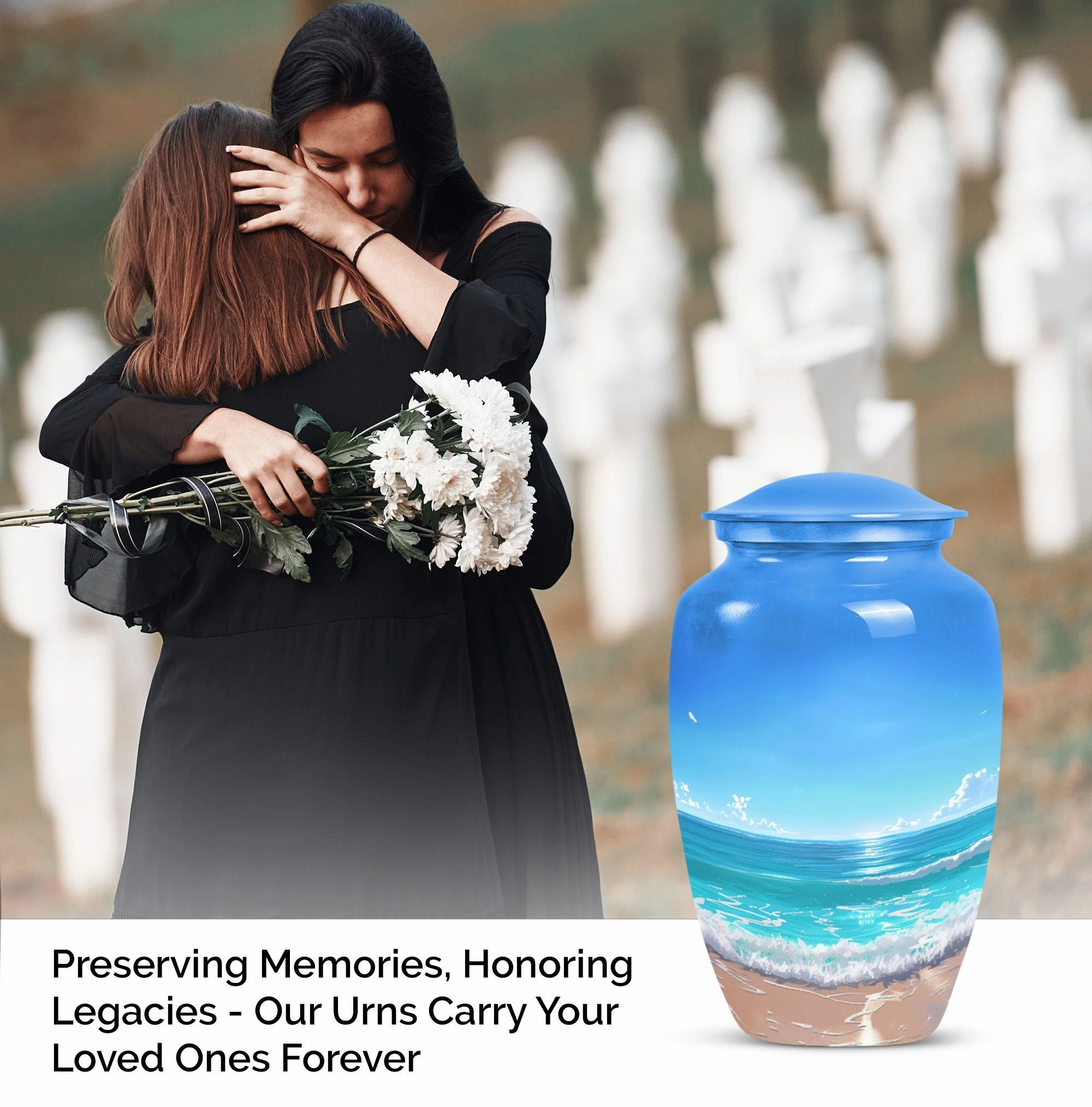 Crestal Oasis Beach Urn: Your Premium Adult Cremation Solution