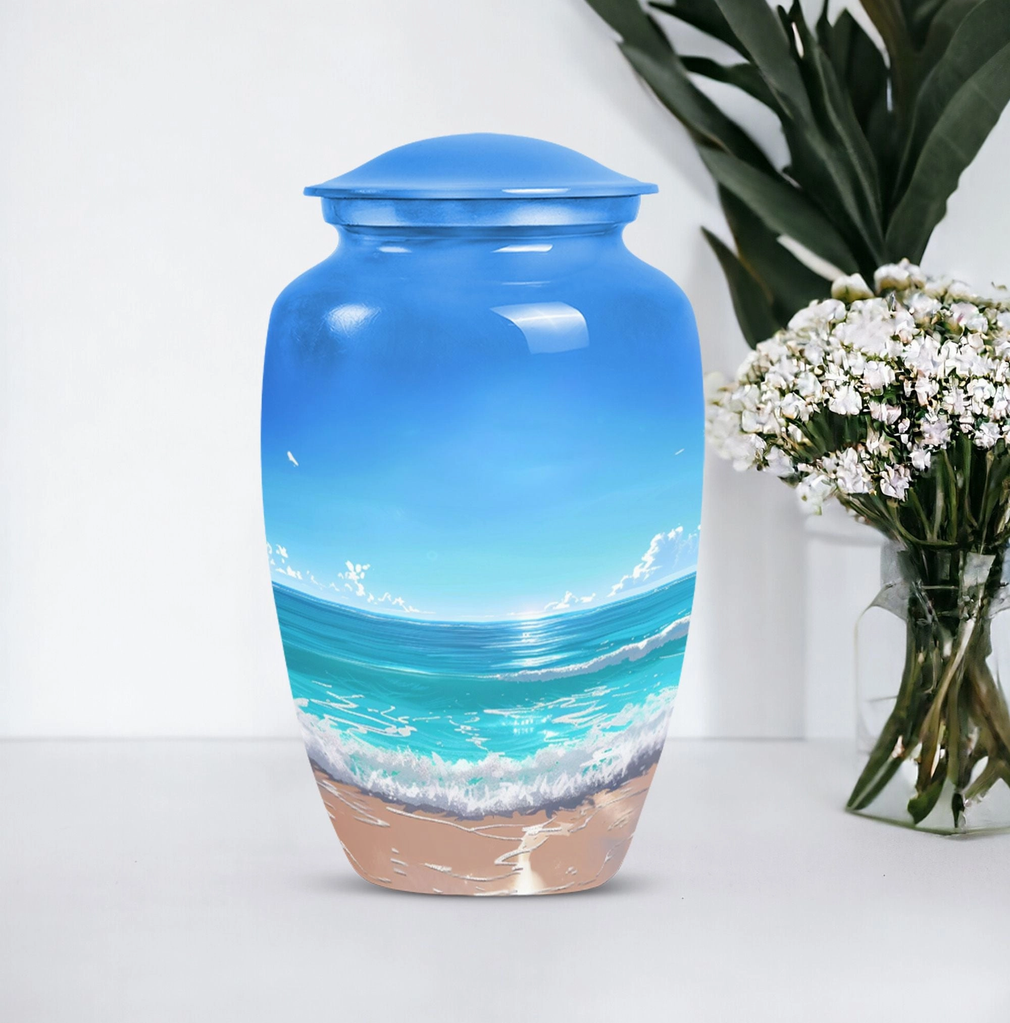 Crestal Oasis Beach Urn: Your Premium Adult Cremation Solution