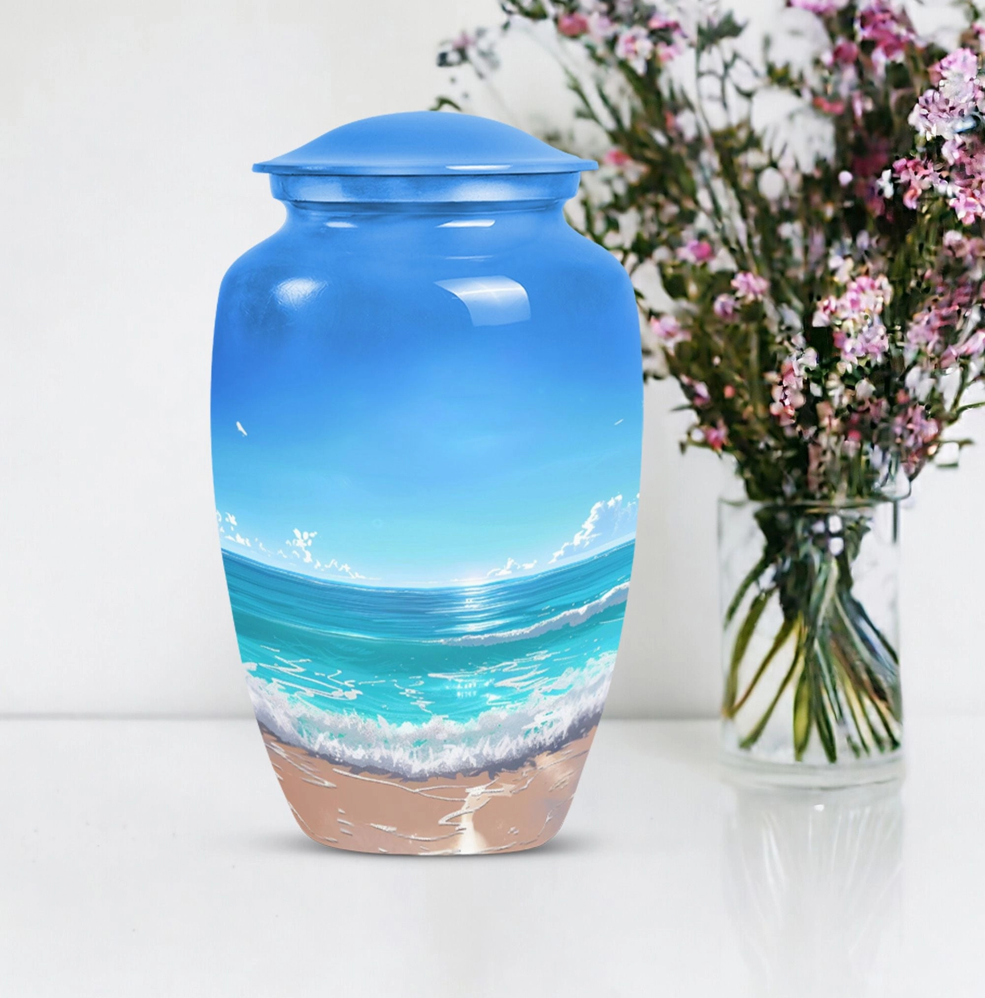 Crestal Oasis Beach Urn: Your Premium Adult Cremation Solution