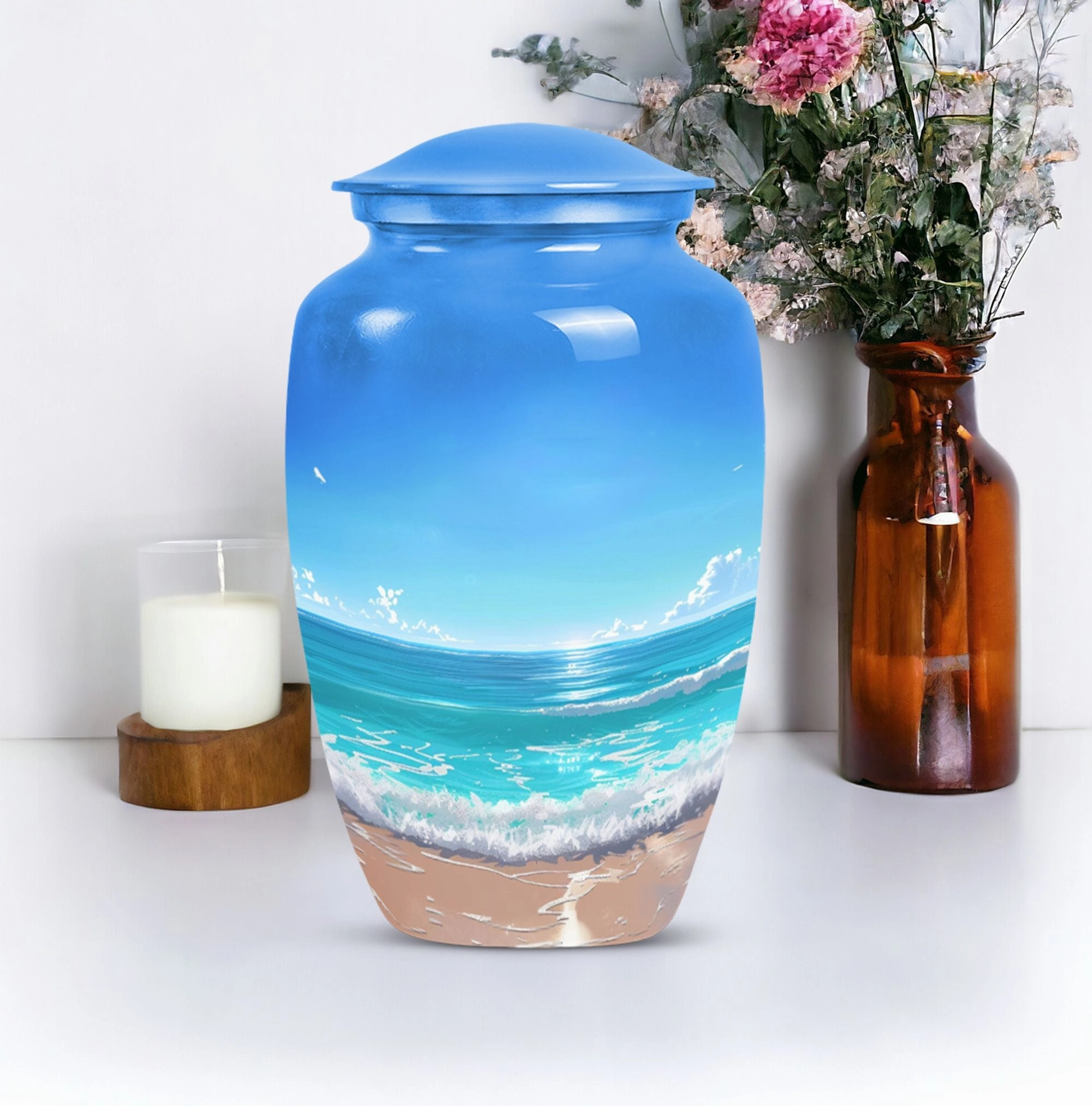 Crestal Oasis Beach Urn: Your Premium Adult Cremation Solution