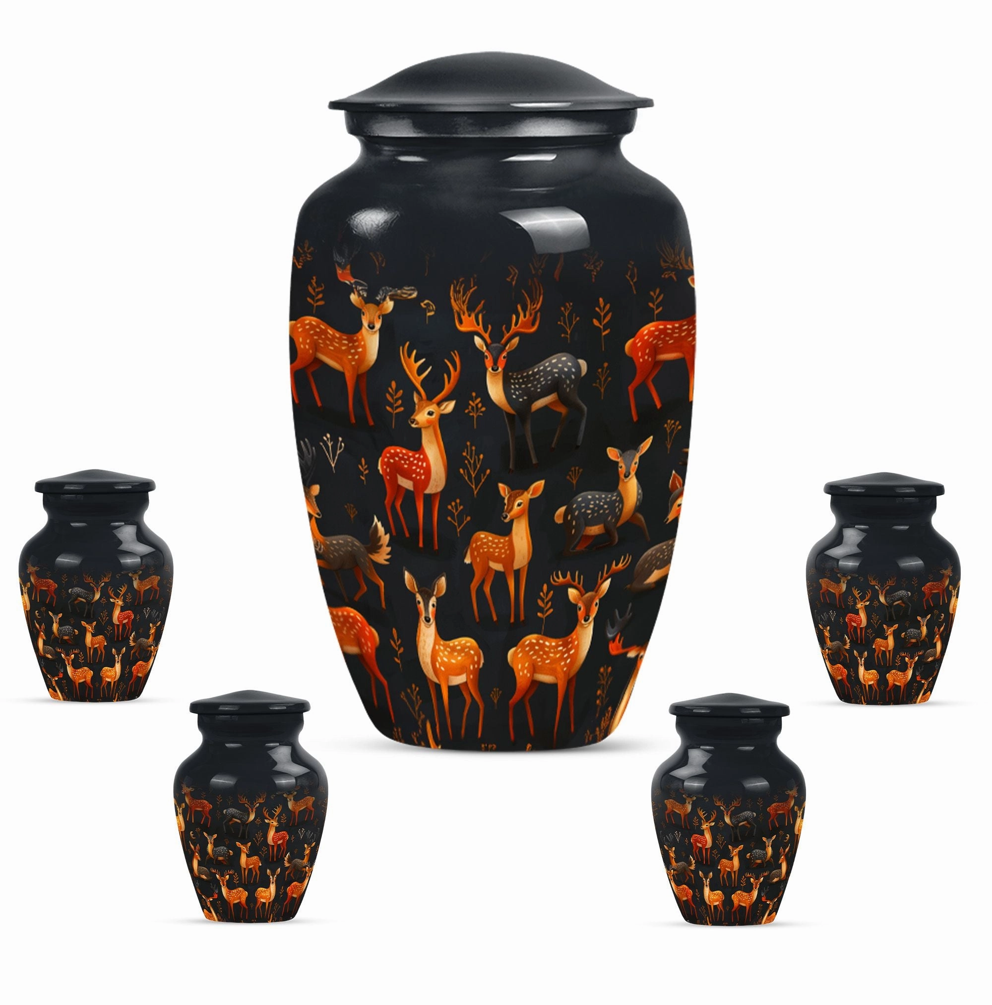 Deer Cremation Urn - Dignified Cremation Keepsake for Adult Male