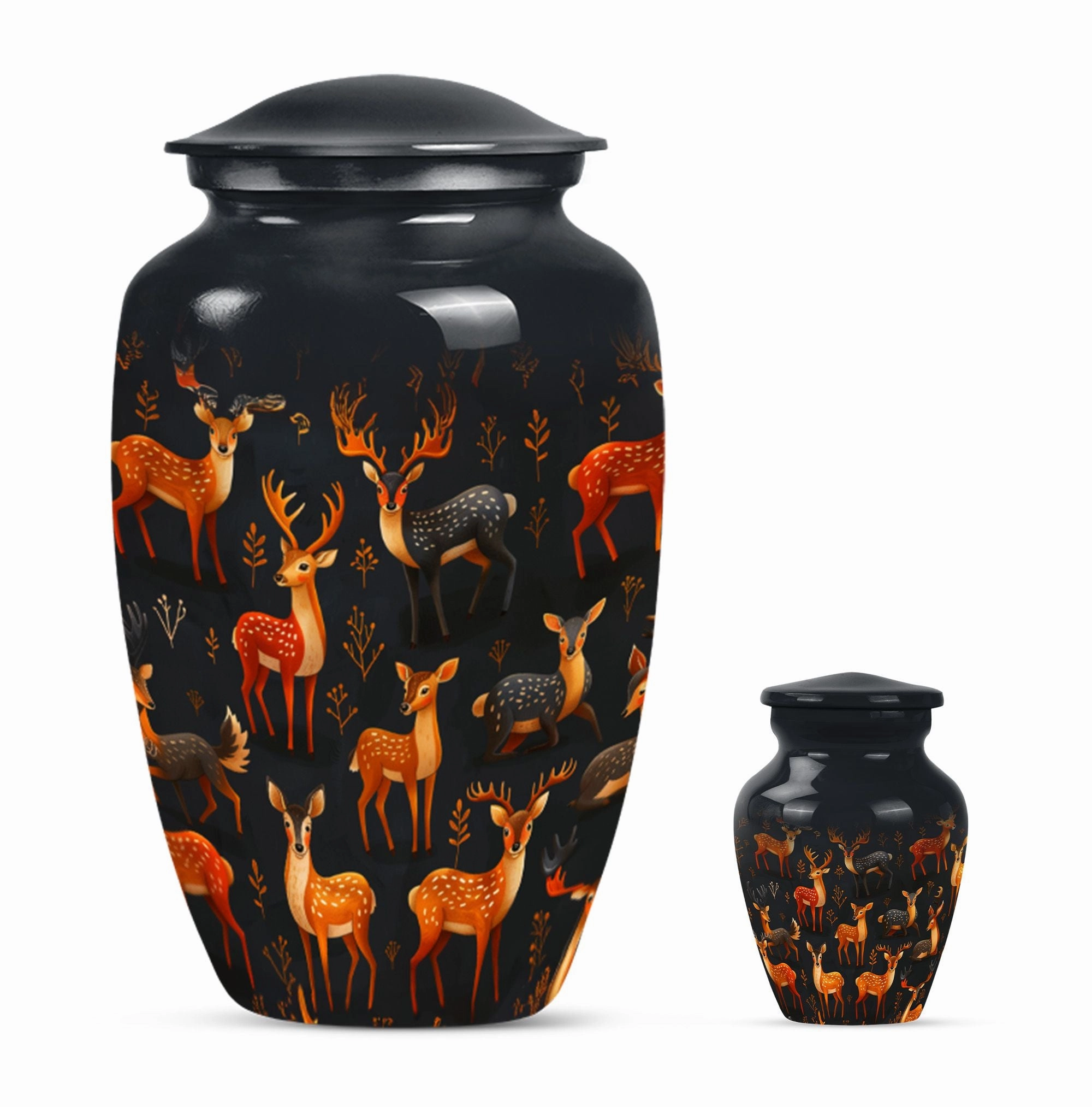 Deer Cremation Urn - Dignified Cremation Keepsake for Adult Male