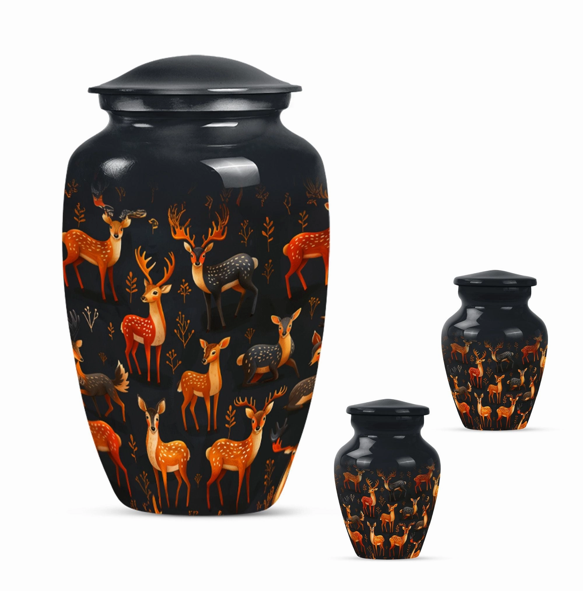 Deer Cremation Urn - Dignified Cremation Keepsake for Adult Male