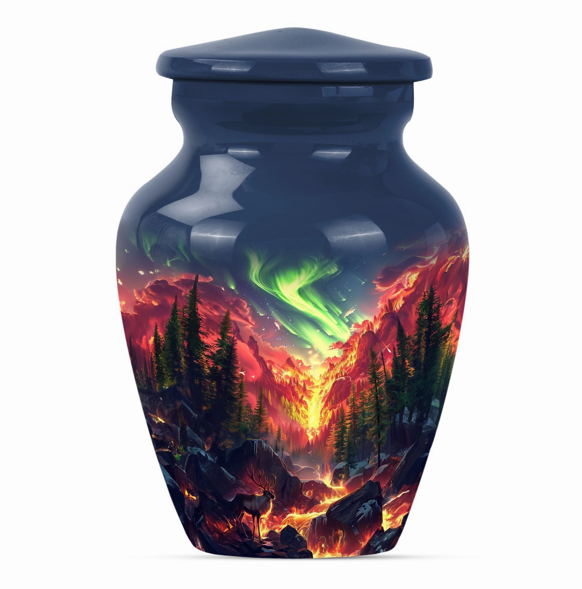 Deer Urn: Elegant Funeral Memorial Urn for Cherished Loves