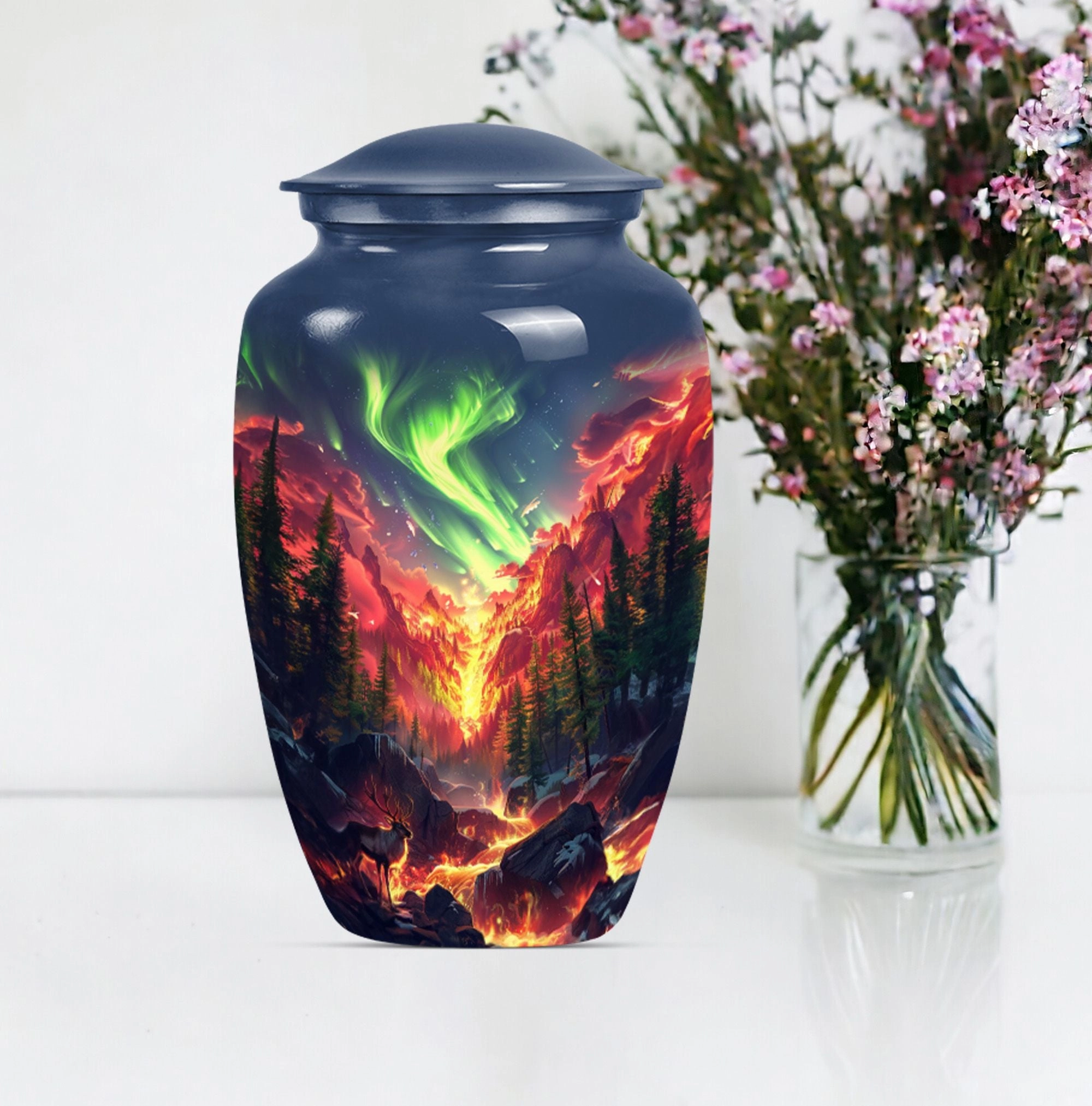 Deer Urn: Elegant Funeral Memorial Urn for Cherished Loves