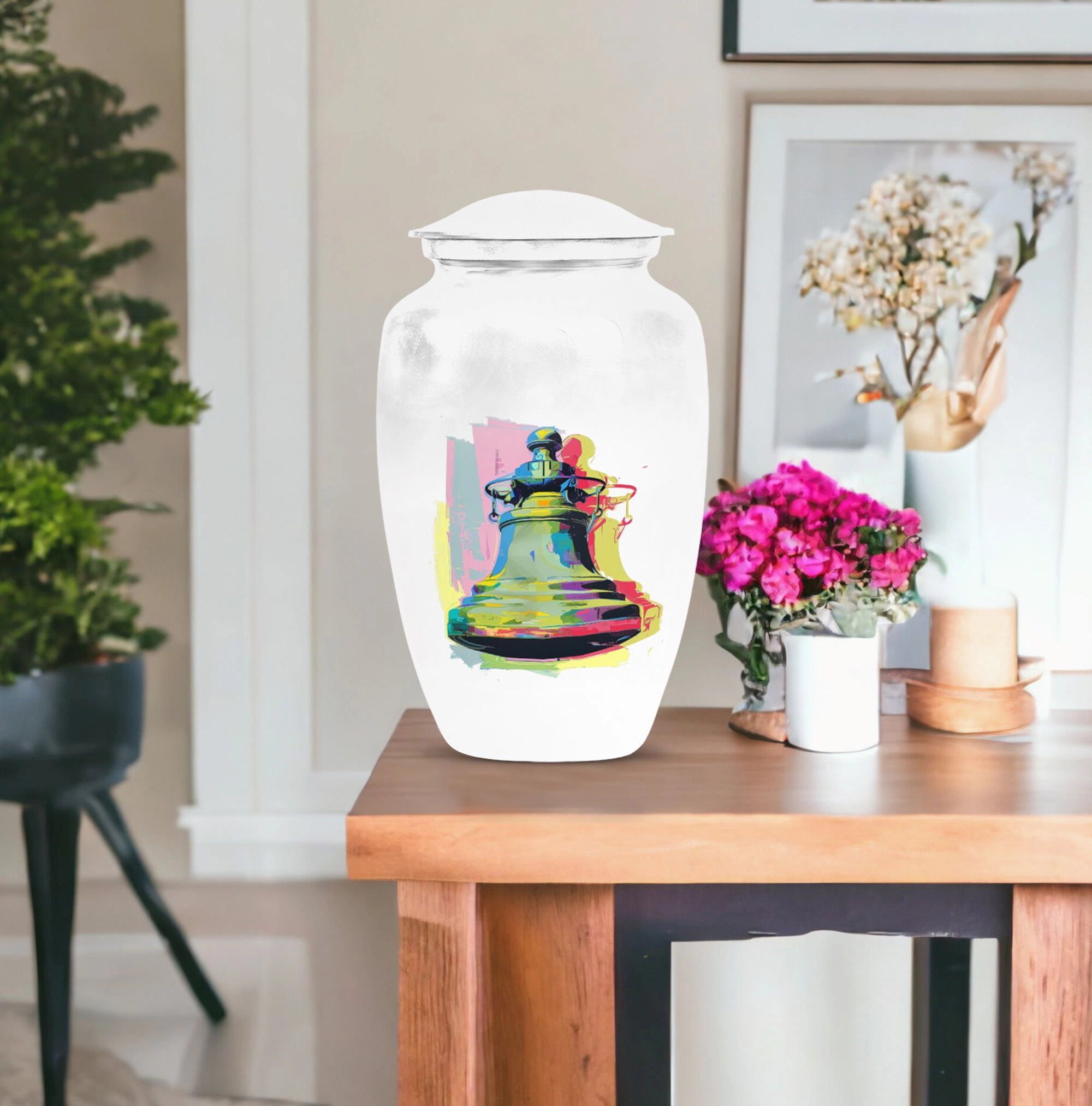 Dignified Bell Urn: Adult Female Memorial Cremation Keepsake