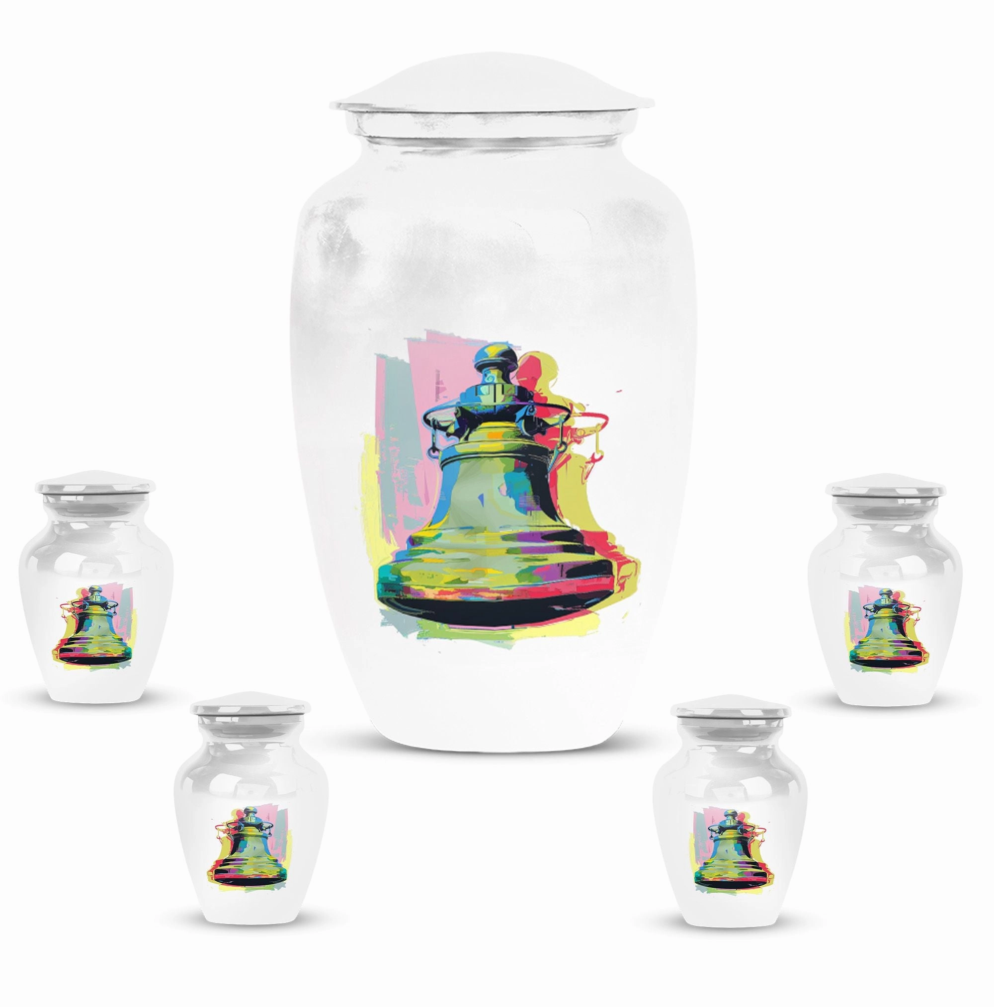 Dignified Bell Urn: Adult Female Memorial Cremation Keepsake