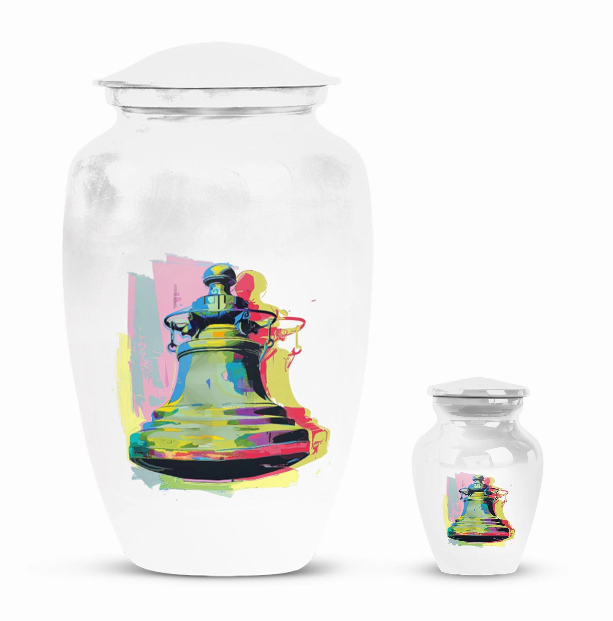 Dignified Bell Urn: Adult Female Memorial Cremation Keepsake