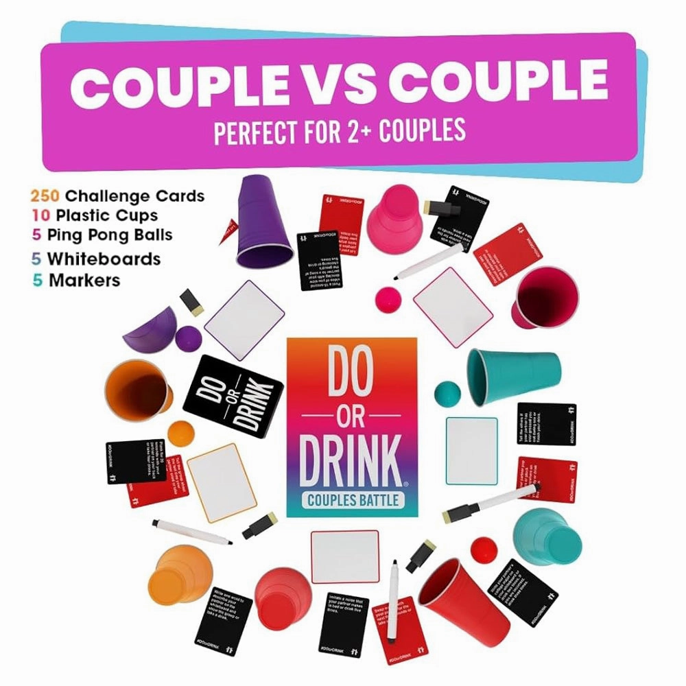 Do or Drink Adult Card Game - Couples Battle Edition