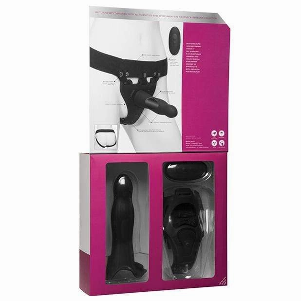 Doc Johnson - Body Extensions Be Aroused Vibrating 2 Piece Strap On Set (Black)