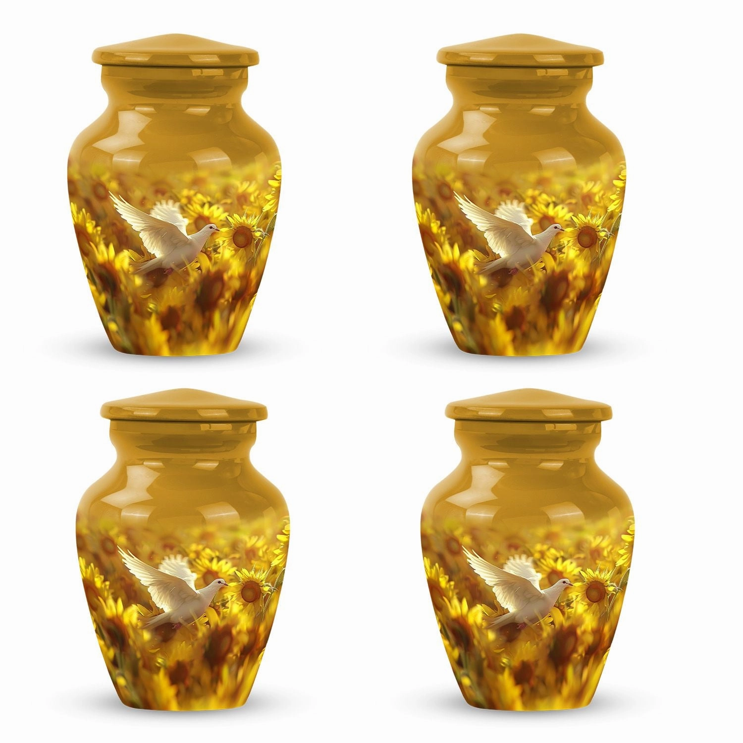 Dove Cremation Urn Vessel - Elegant Funeral Decorative Urn