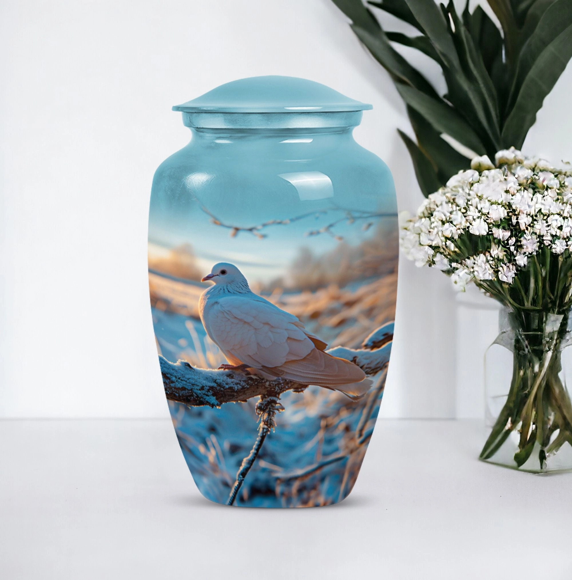 Dove Crest - Premium Dove Urn for Celebrating Legacy & Peace