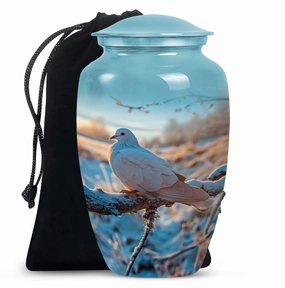 Dove Crest - Premium Dove Urn for Celebrating Legacy & Peace