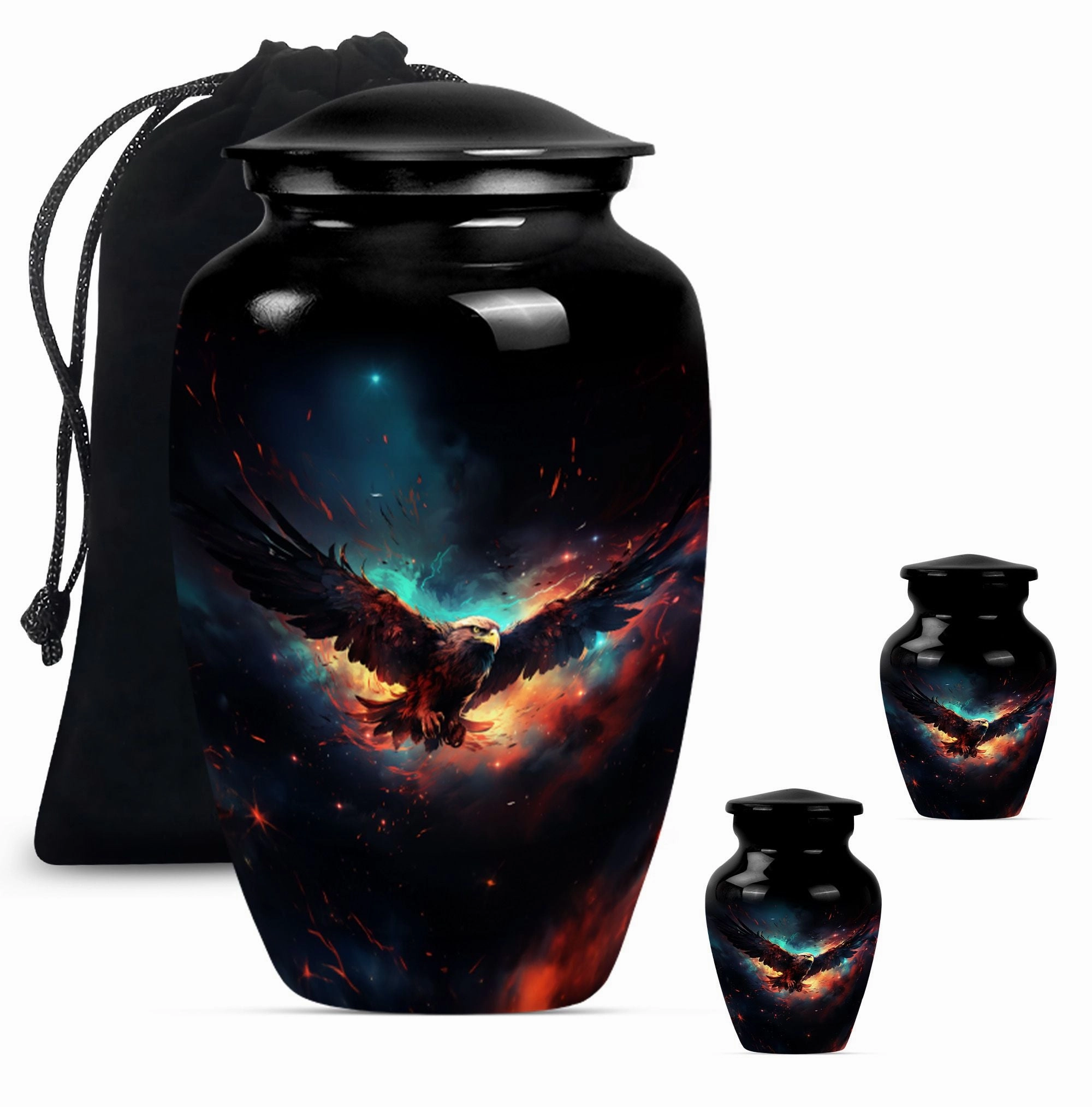 EAGLE Urn For Ashes - Keepsake Urn For Sharing Ashes