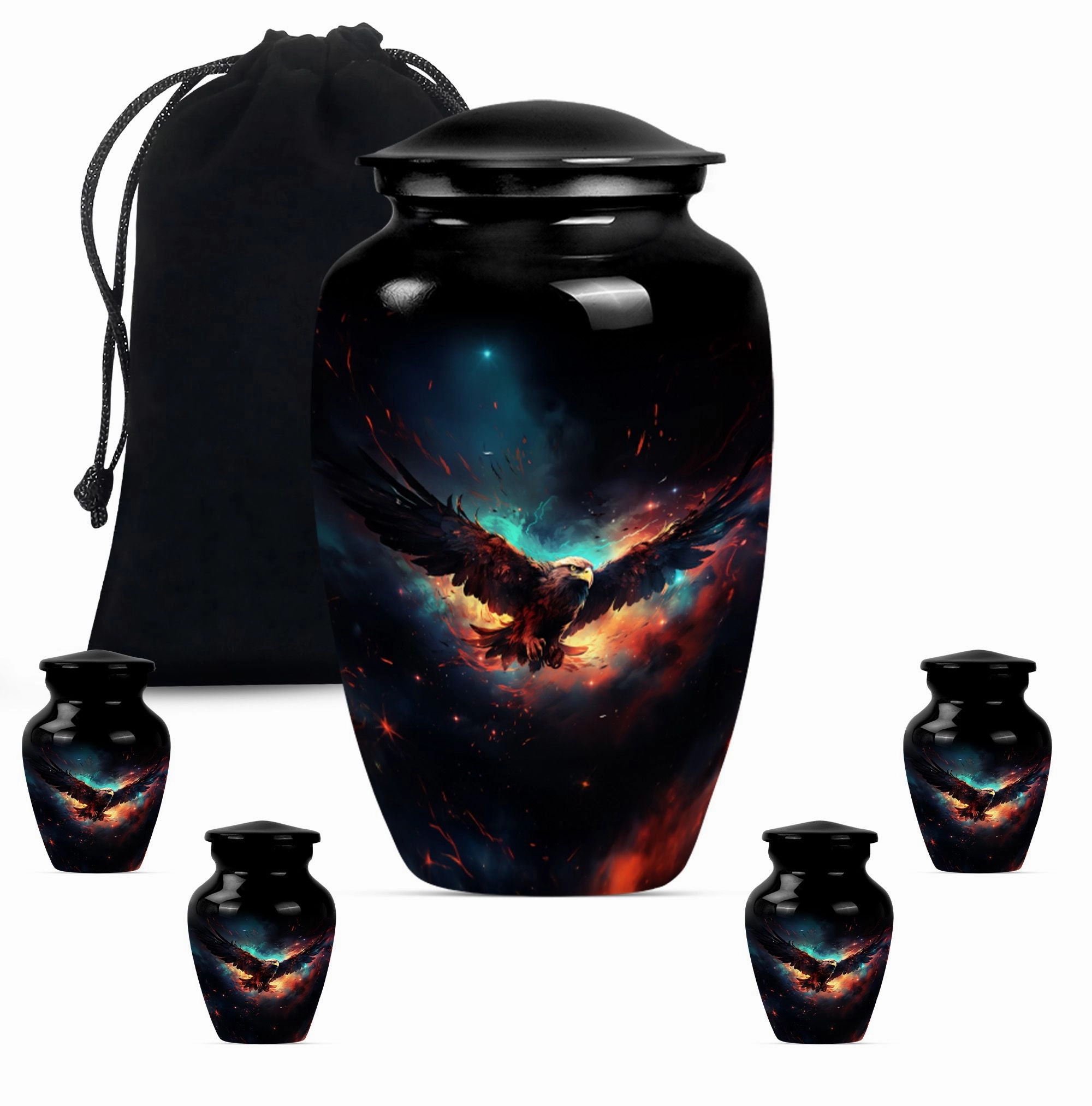 EAGLE Urn For Ashes - Keepsake Urn For Sharing Ashes