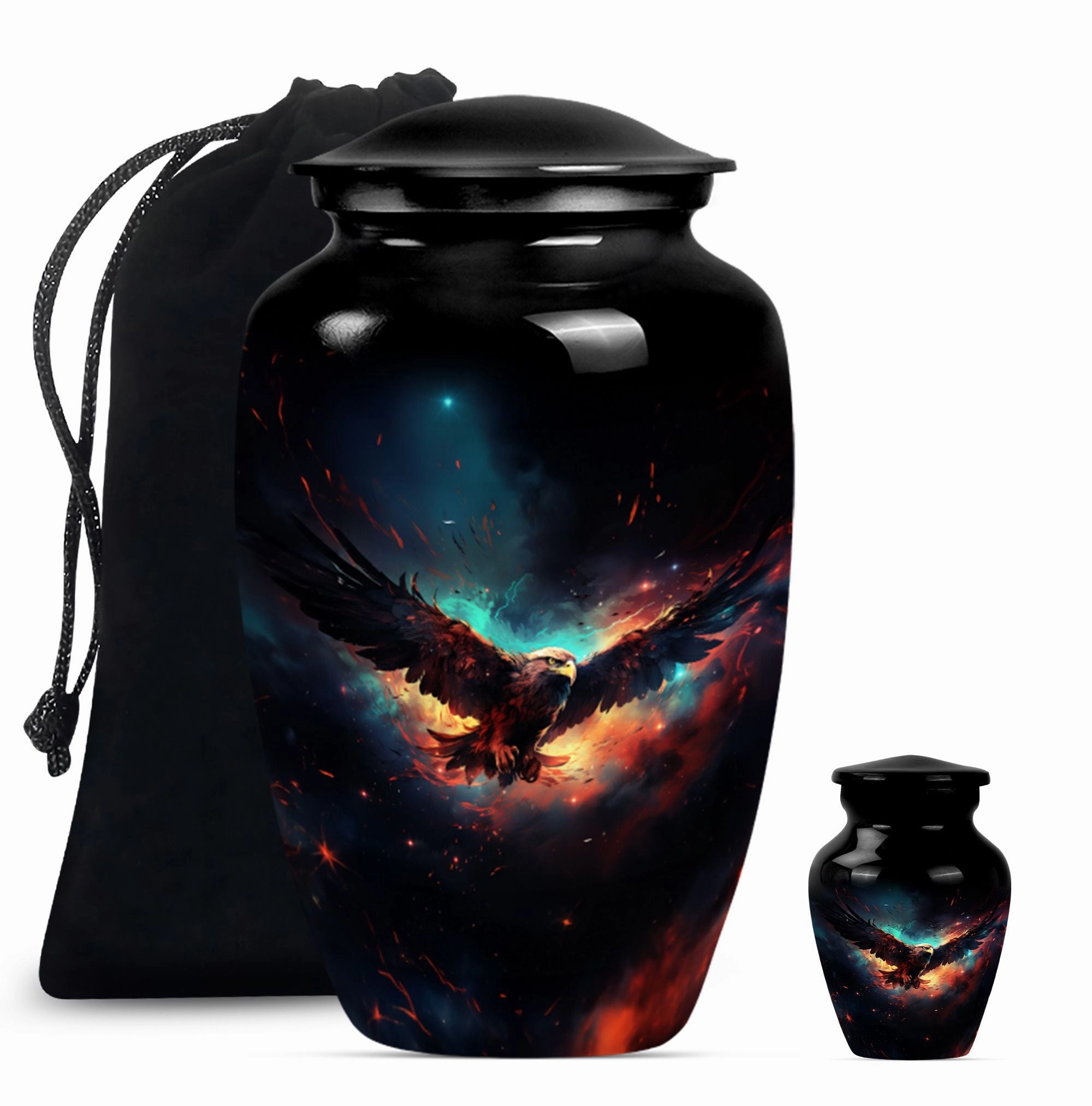 EAGLE Urn For Ashes - Keepsake Urn For Sharing Ashes