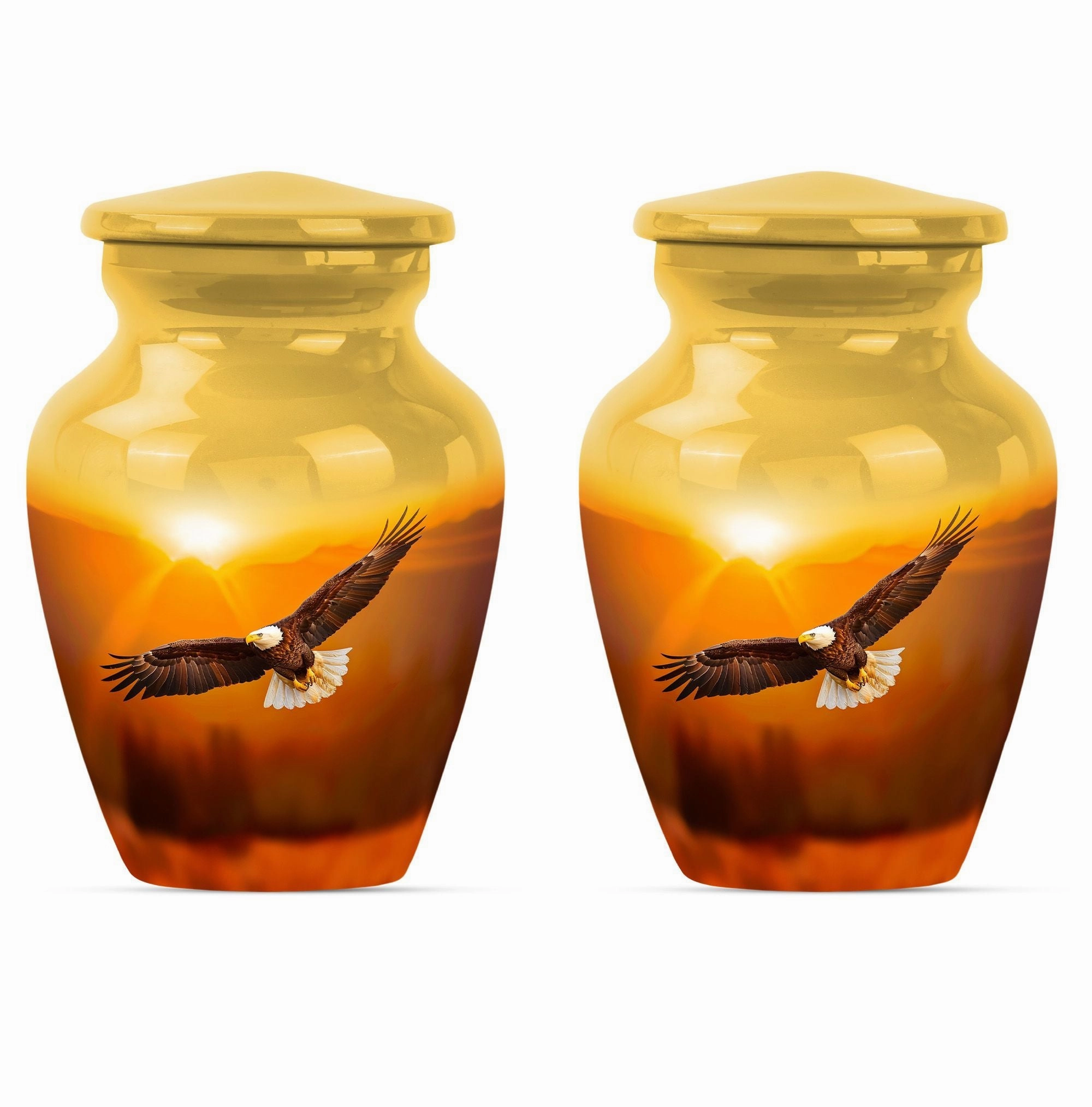 Eagle Urn Medium - Wolf Howling Themed Cremation Urn
